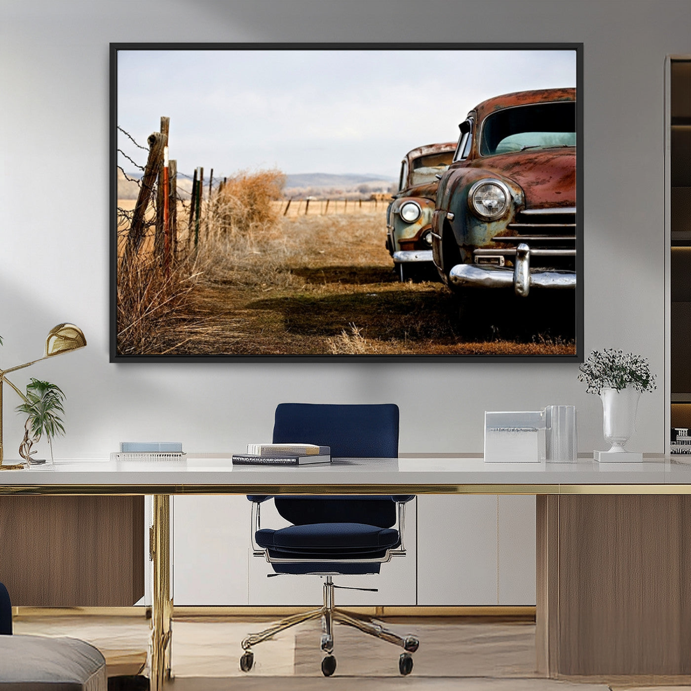 MGV-FC-36X24 - Classic Cars Vintage Wall Art Canvas Print