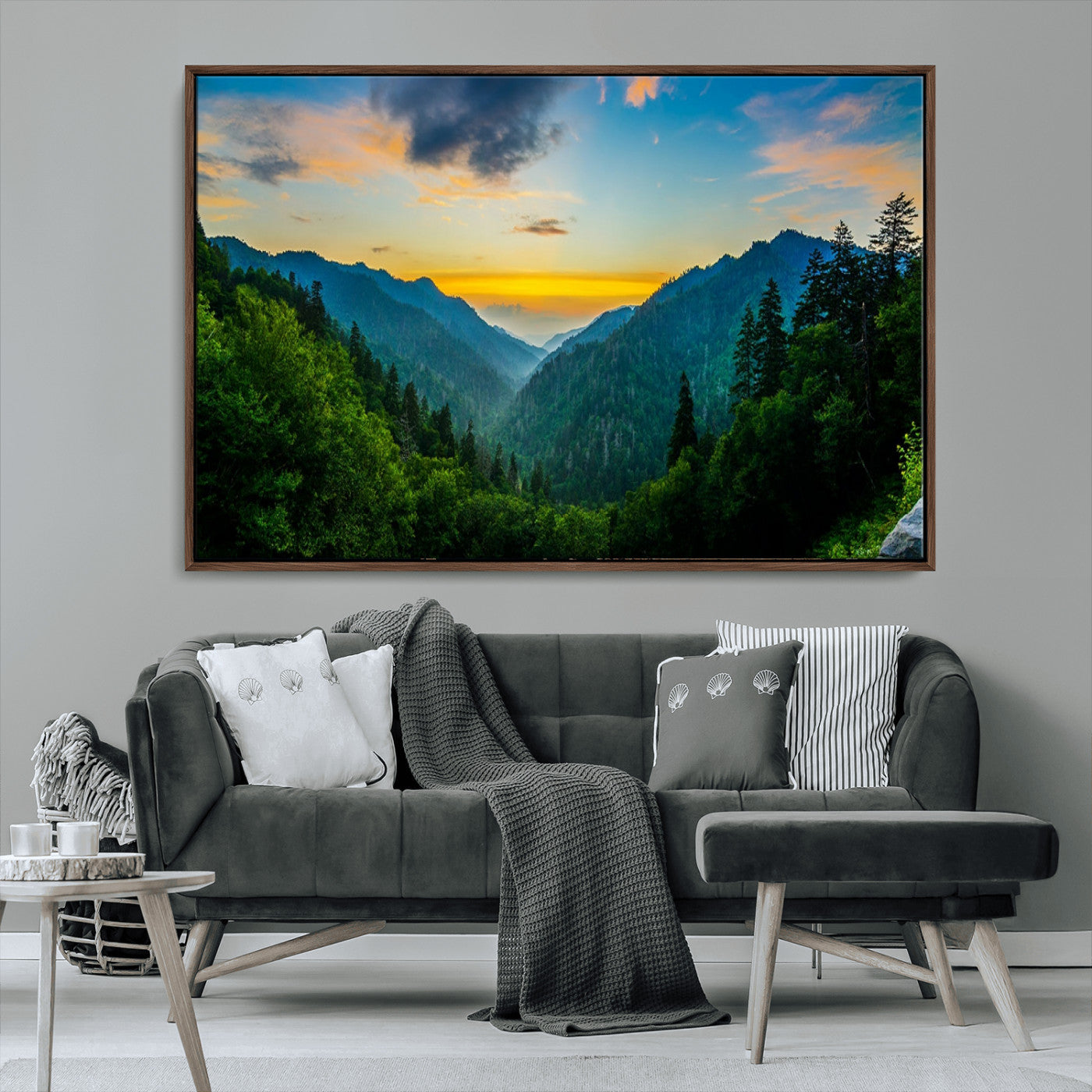 MGV-FC-36X24 - Green Forest Wall Art Canvas Print