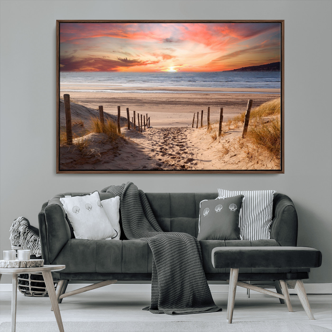 MGV-FC-36X24 - Sunset on the Sea Wall Art Canvas Print
