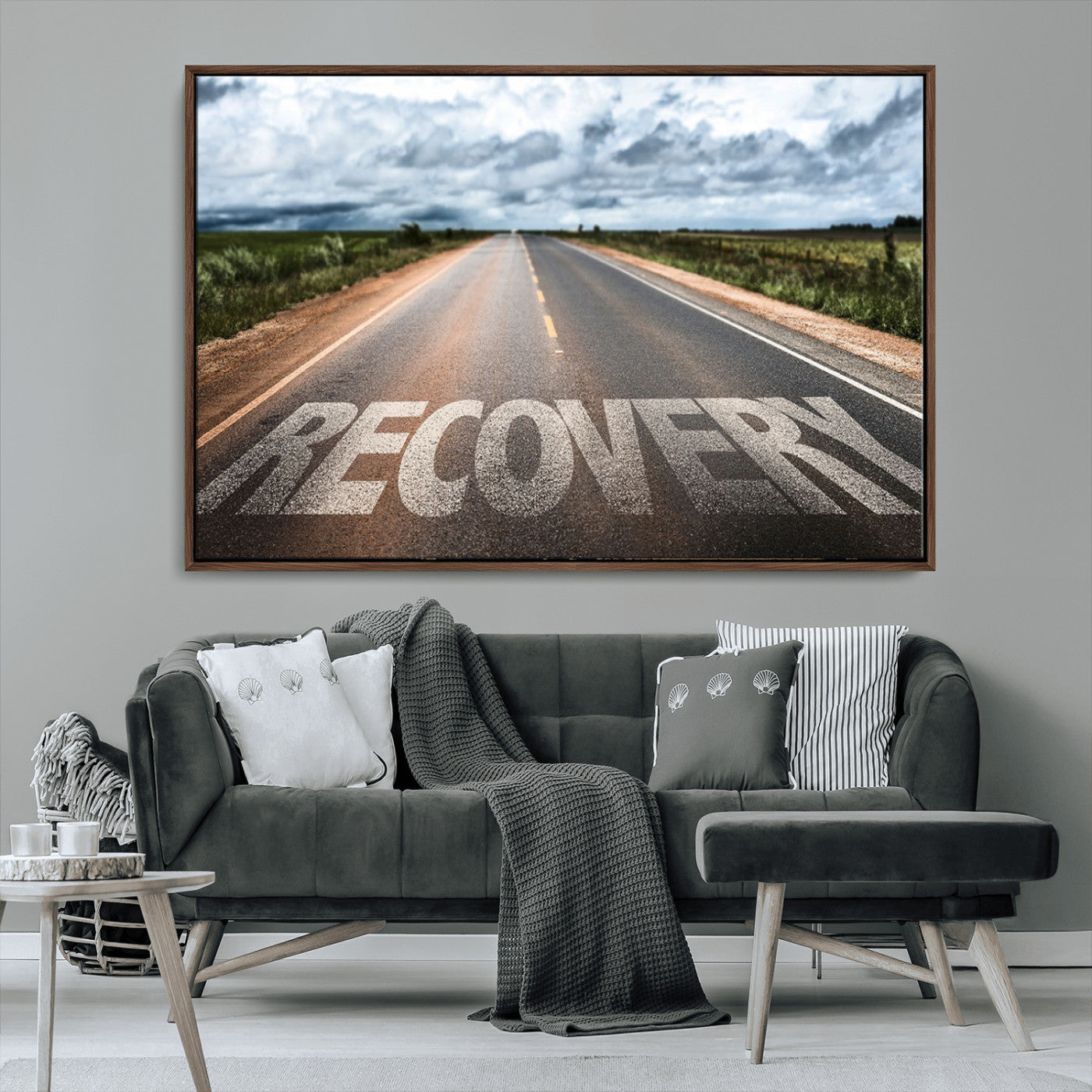 MGV-FC-36X24 - Recovery Road Wall Art Canvas Print
