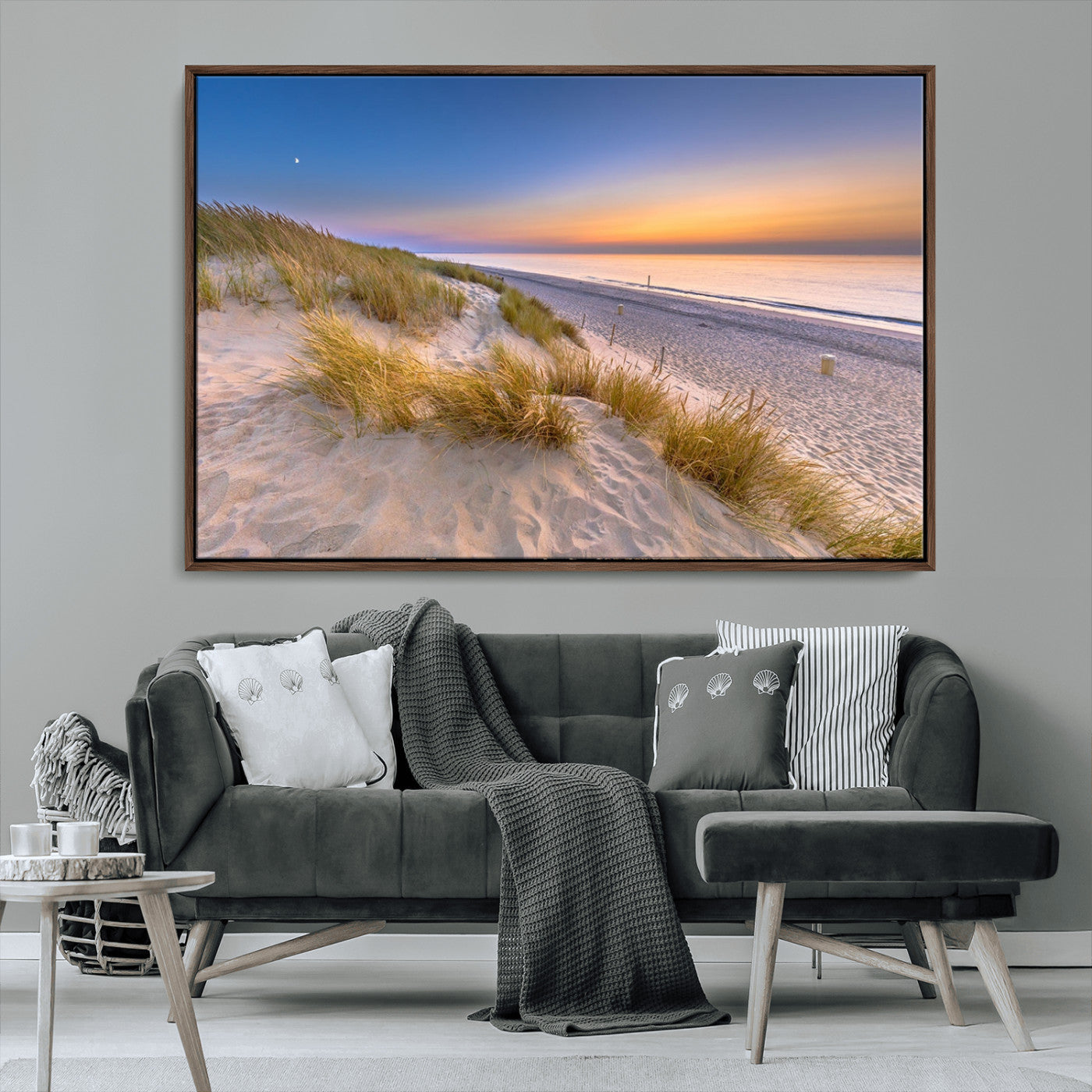 -Sunrise On The Beach Wall Art Canvas Print