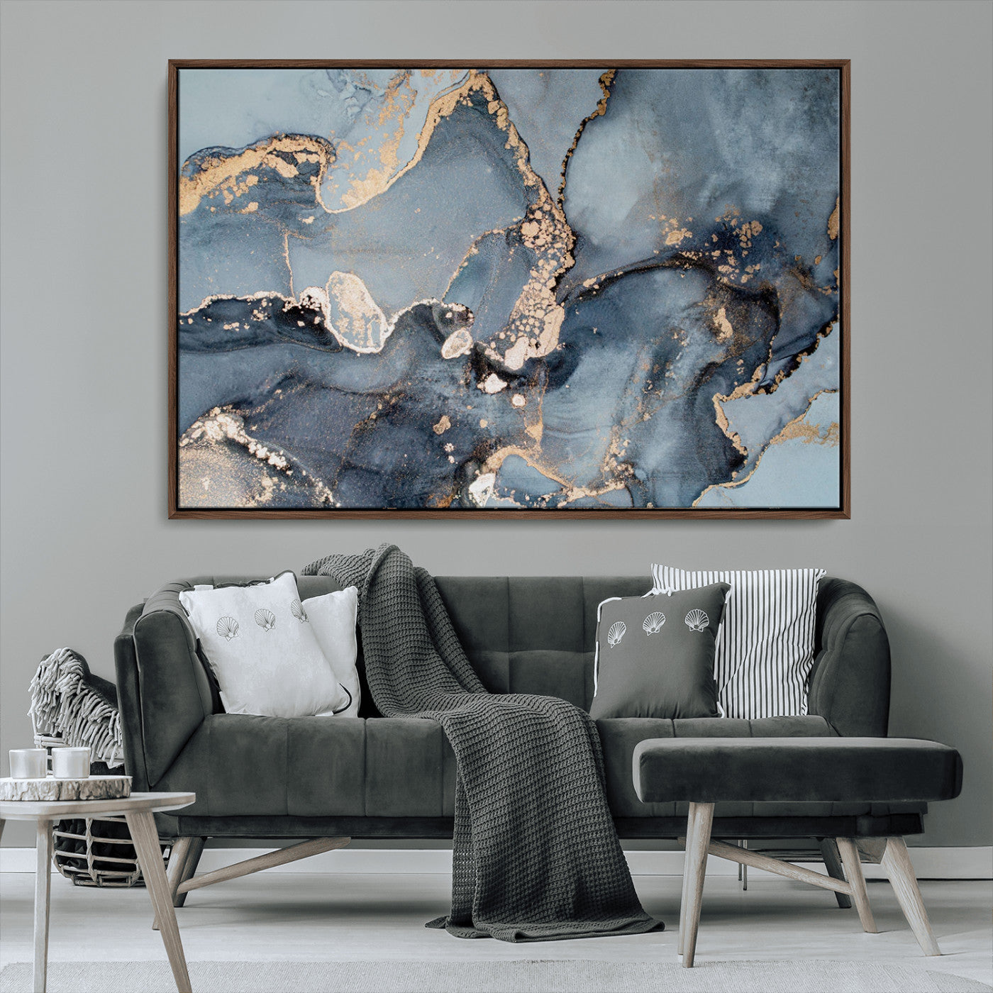 MGV-FC-36X24 - Multipanel Marble Fluid Effect Wall Art Abstract Canvas Wall Art Print