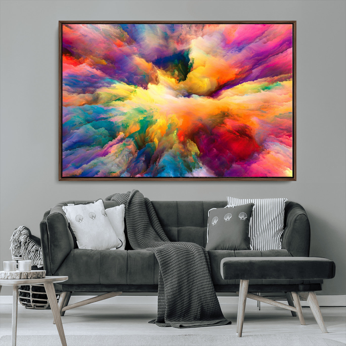 MGV-FC-36X24 - Blazing Vibrant Colors Cloud-like Wall Art Canvas Print