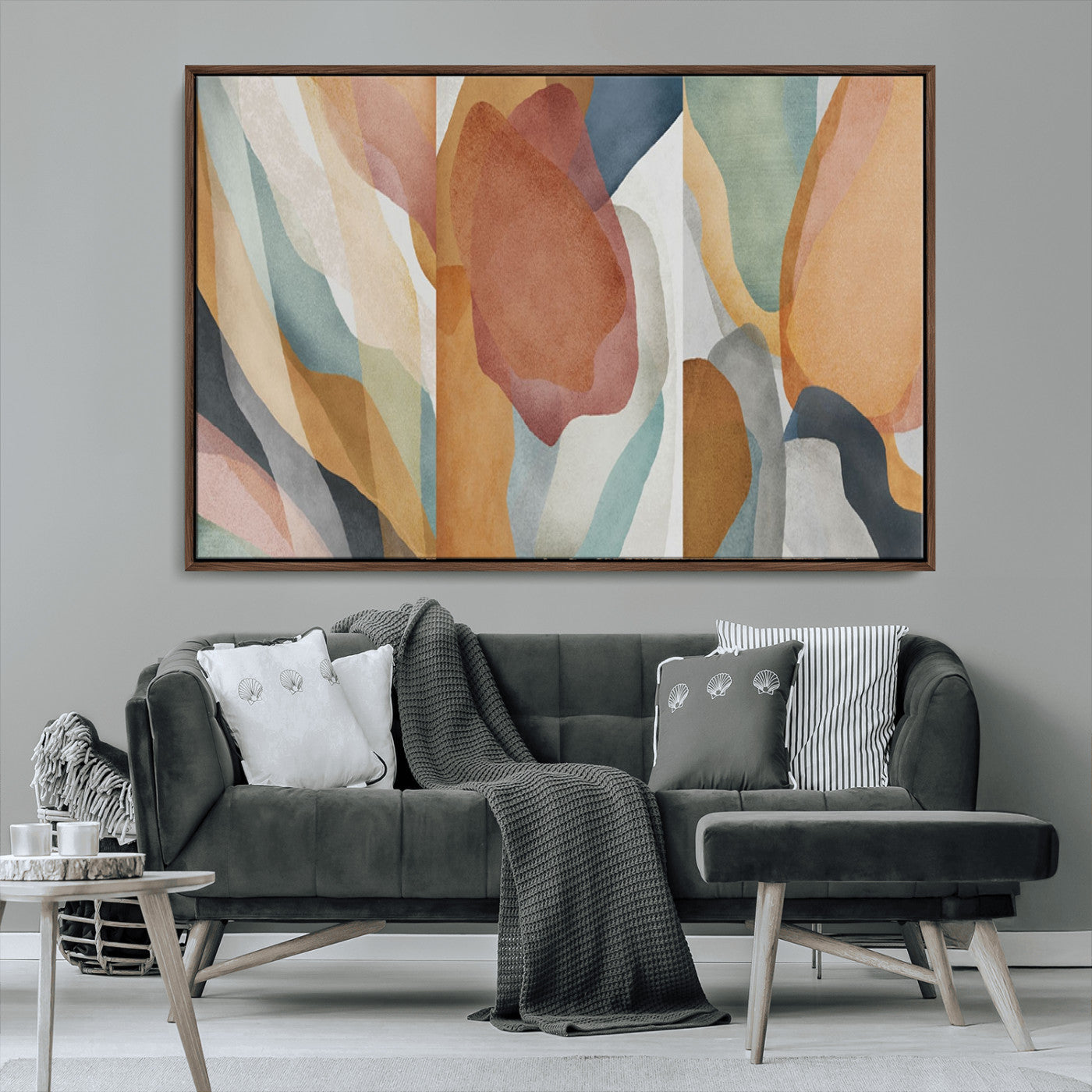 MGV-FC-36X24 - Boho Wall Art Canvas Print Set, Watercolor Boho Wall Art Canvas