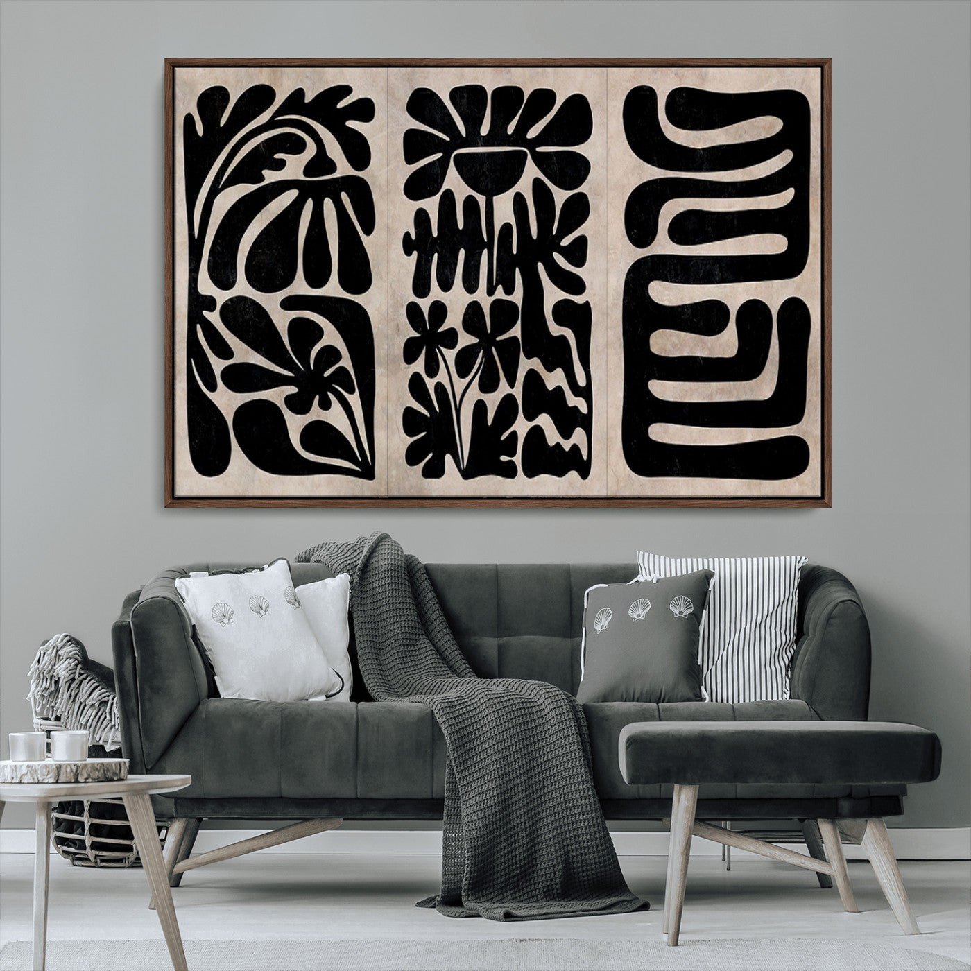 MGV-FC-36X24 - Canvas Print Wall Art Abstract Art Boho, Framed Boho Art Canvas Print