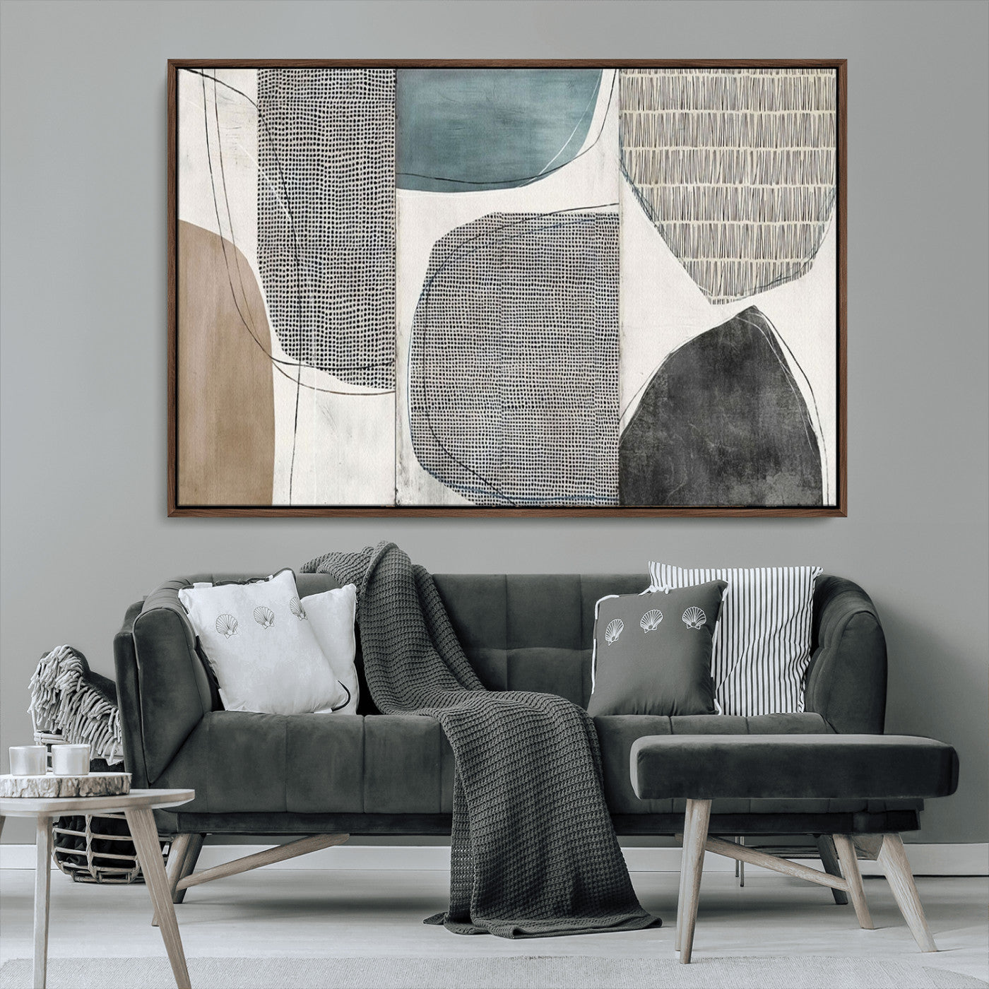 MGV-FC-36X24 - Canvas Print Wall Art Abstract Art Boho, Framed Boho Decor Canvas Print
