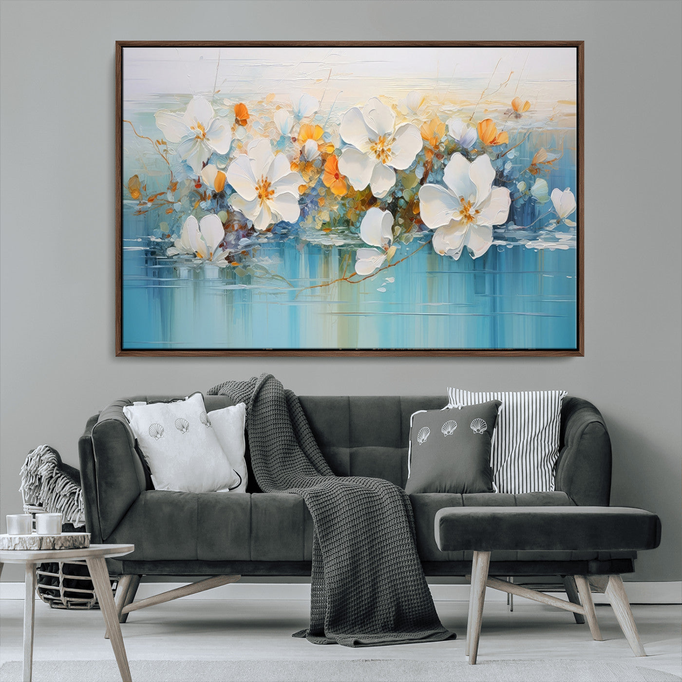 MGV-FC-36X24 - Abstract Flower Wall Art Canvas Print