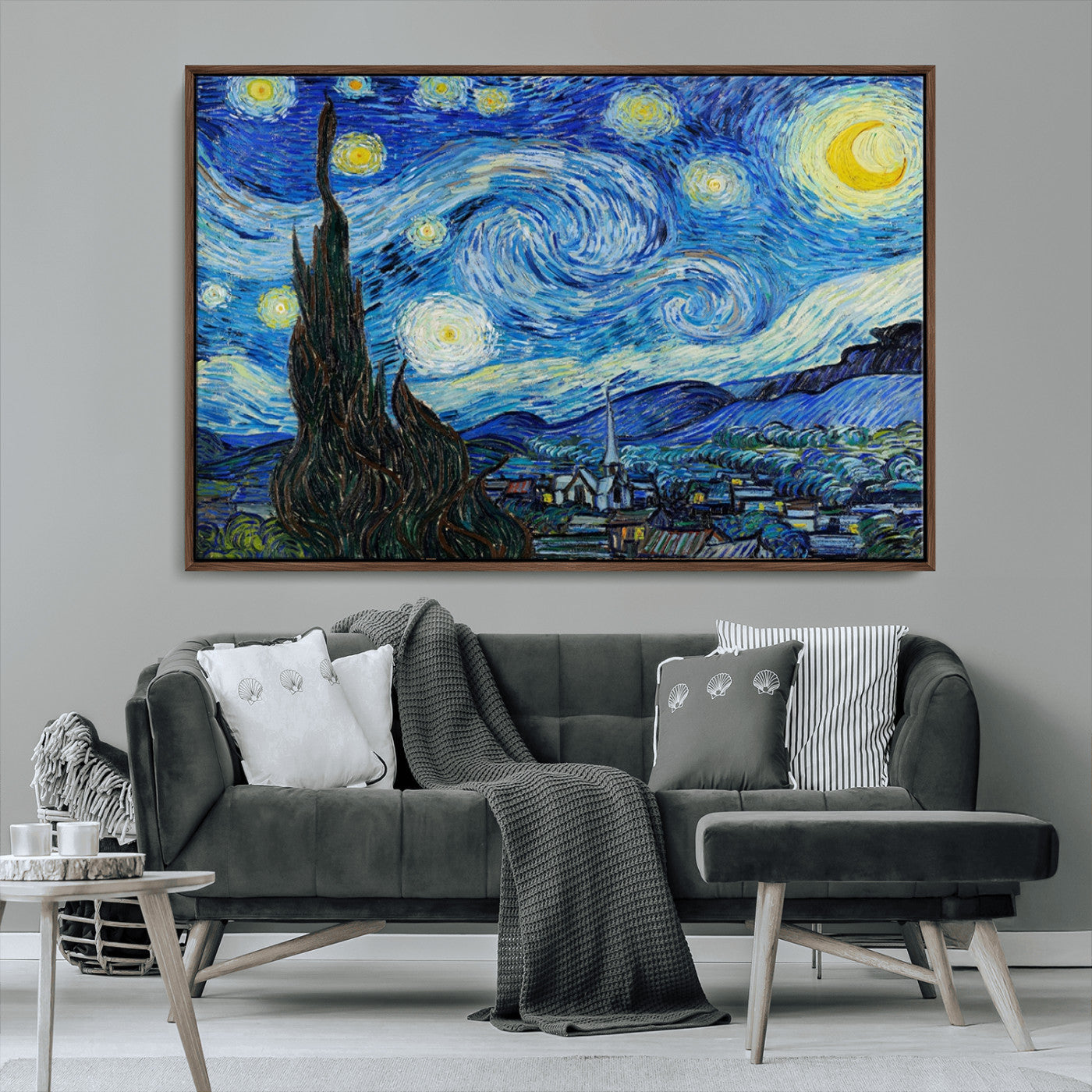 MGV-FC-36X24 - Vincent Van Gogh The Starry Night Abstract Wall Art Canvas Print