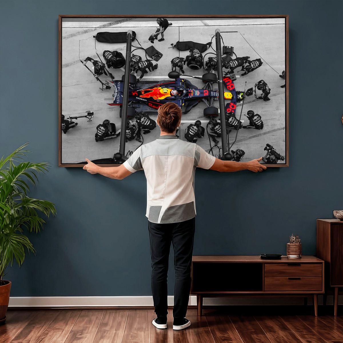 RedBull-MGV-CV-36X24 - Red Bull Formula 1 Canvas Wall Art Print