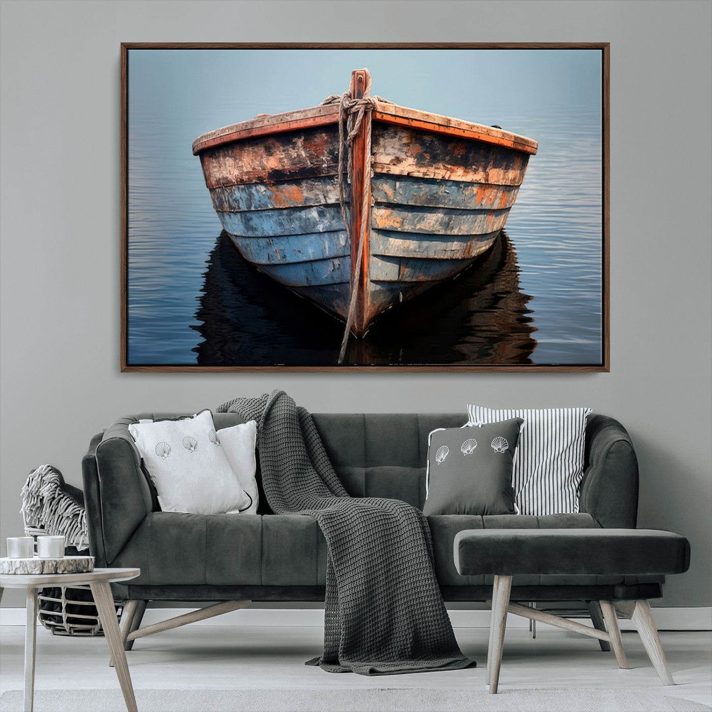 MGV-FC-36X24 - Stunning Vintage Boat Canvas Print | Nautical Wall