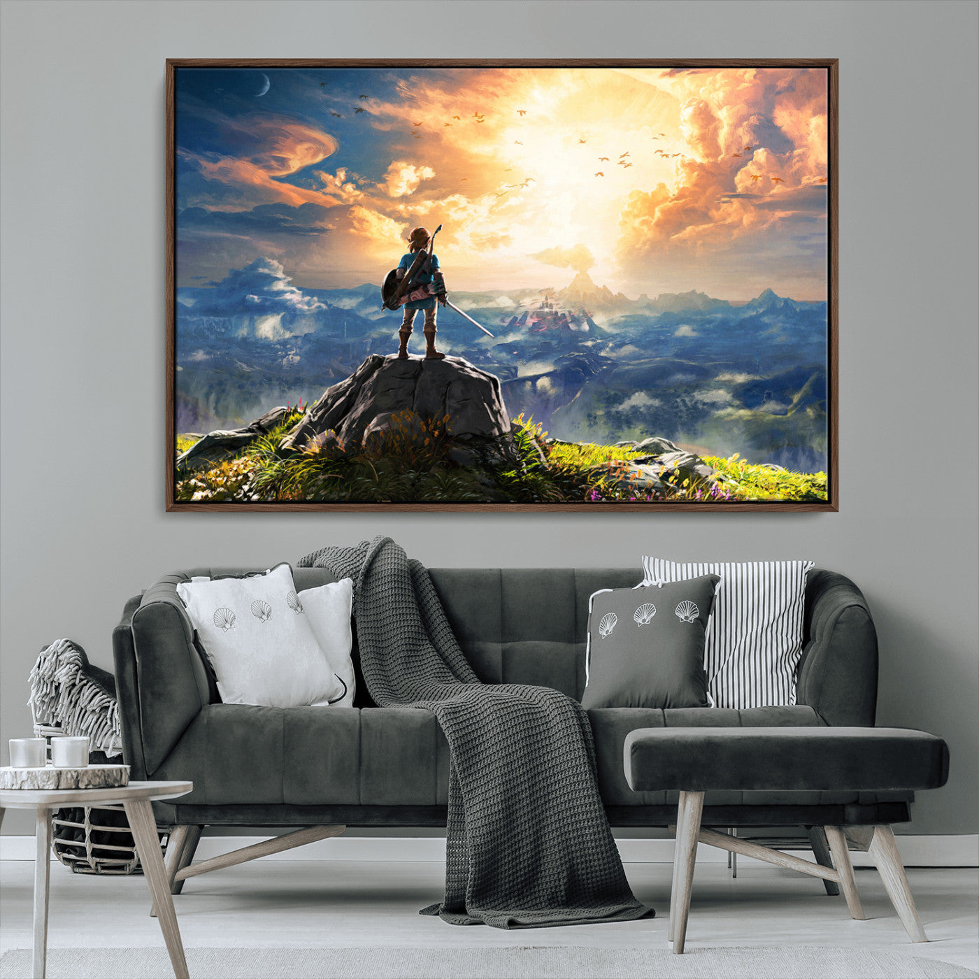 MGV-FC-36X24 - Legend of Zelda Breath of the Wild Game Wall Art Canvas, Legend of Zelda Canvas Print
