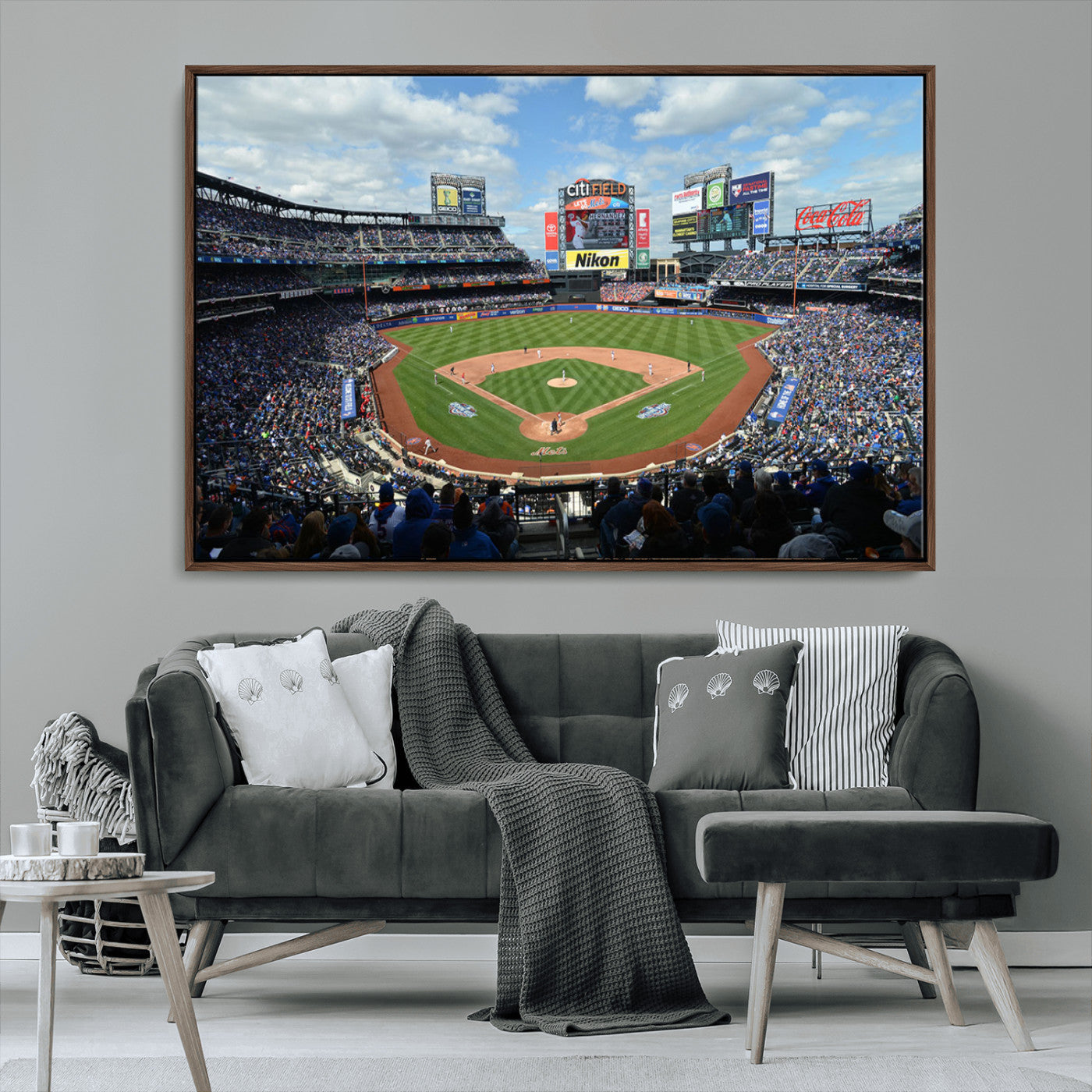 MGV-FC-36X24 - New York Mets Baseball Team Print - Citi Field Stadium Wall Art Canvas Print