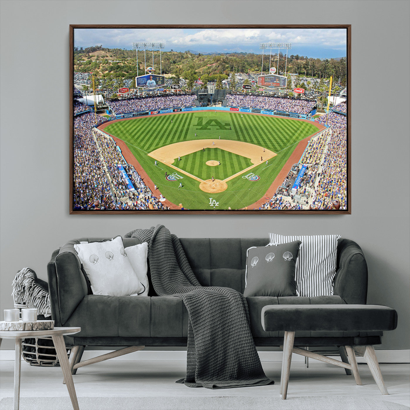 MGV-FC-36X24 - Citi Field Wall Art Print | 3-Panel New York Mets Baseball Stadium Canvas Print | Framed Sports Decor for Living Room, Man Cave, or Office