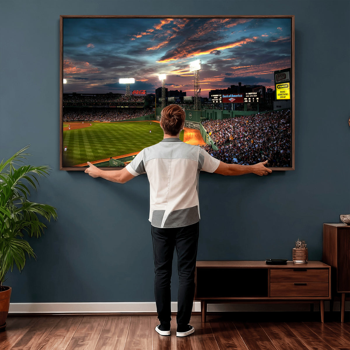 66781-MGV-CV-36X24 - Fenway Park Boston Massachusetts Stadium Wall Art Canvas Print