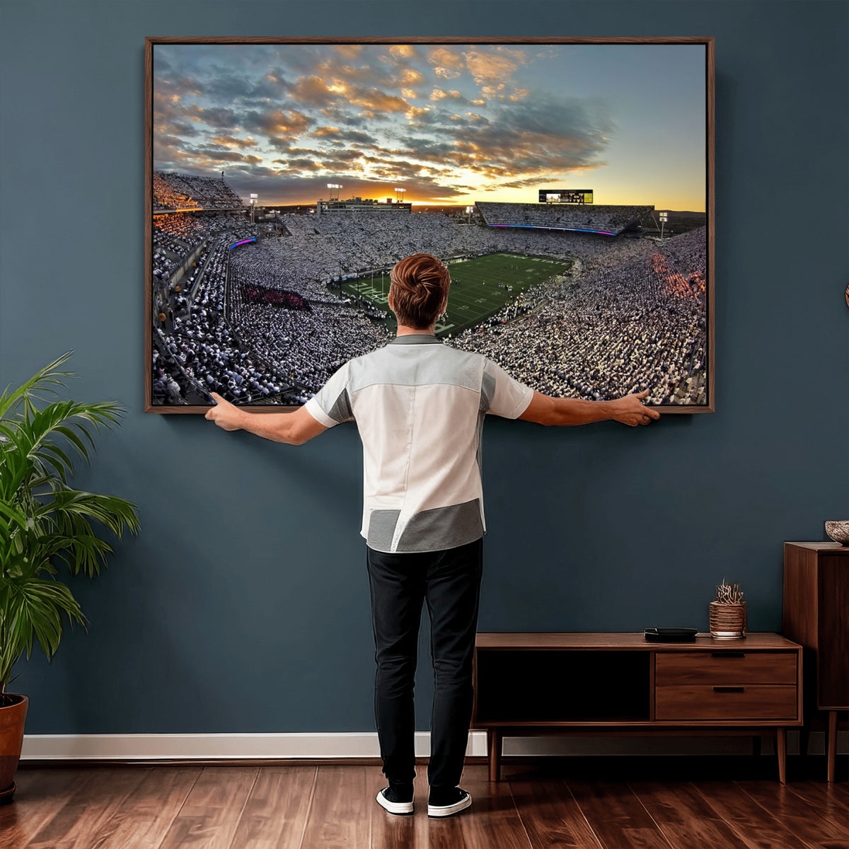 38807-MGV-CV-36X24 - Beaver Stadium Wall Art, Penn State Stadium Wall Art | Penn State Nittany Lions Football