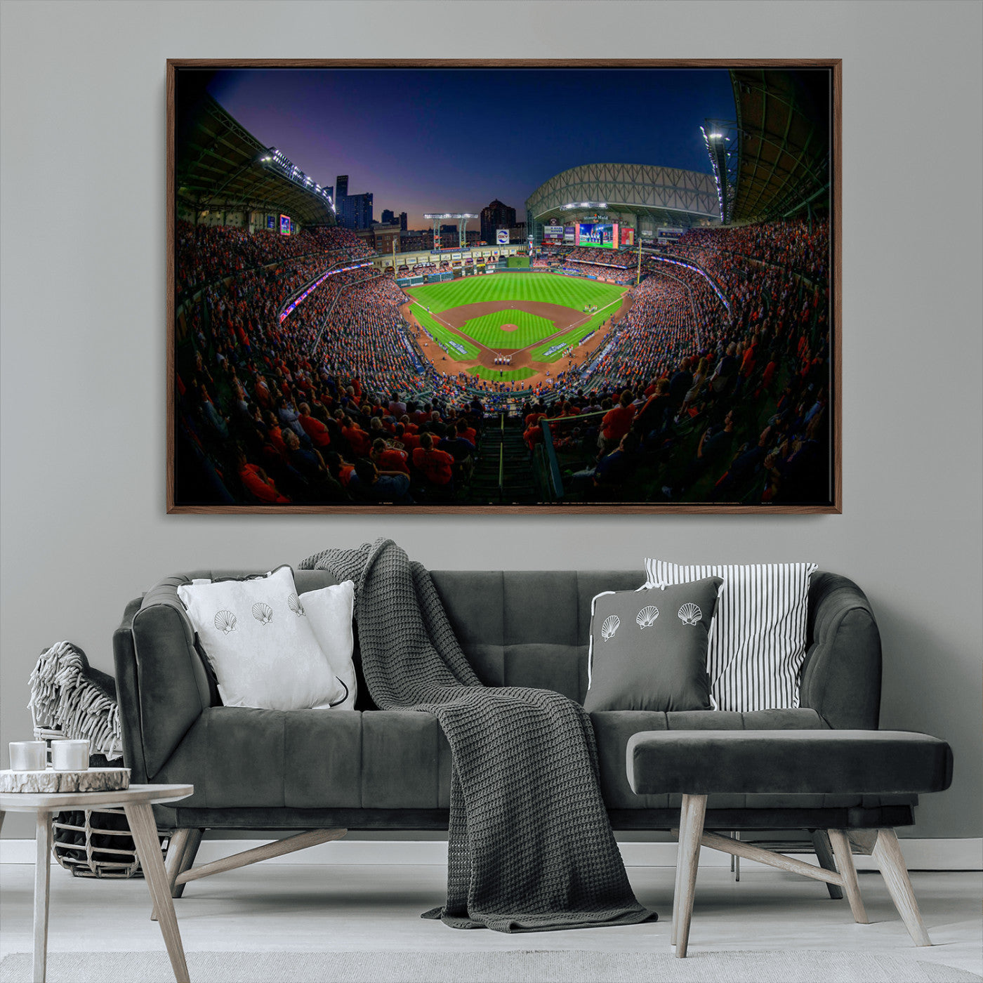 MGV-FC-36X24 - Houston Astros Baseball Team Print - Houston Minute Maid Park Stadium Wall Art Canvas Print