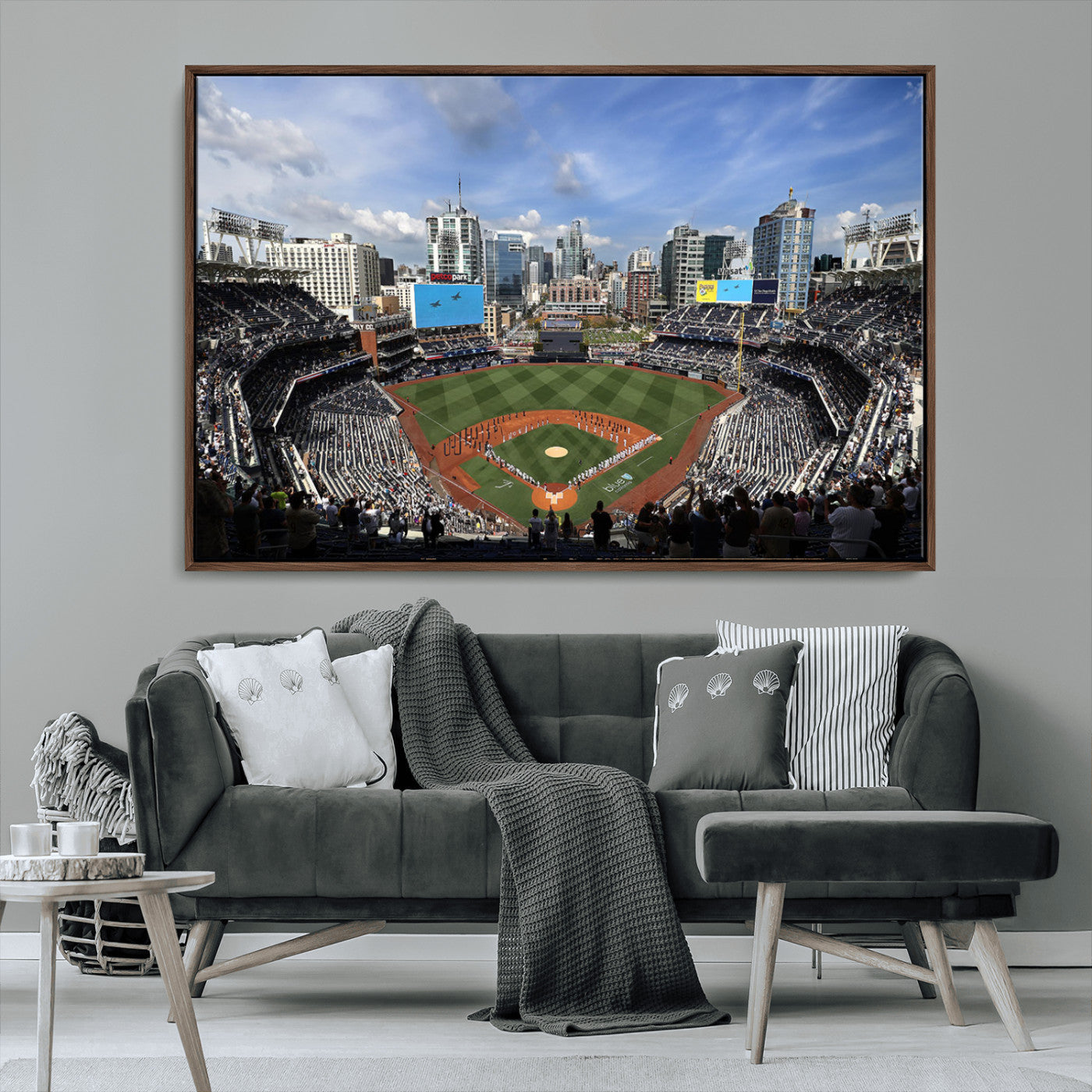 MGV-FC-36X24 - San Diego Padres Baseball Team Print - Petco Park Stadium Wall Art Canvas Print