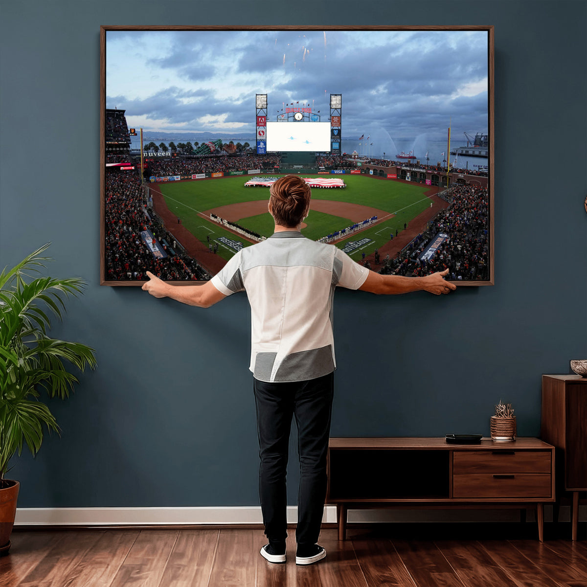 44631-MGV-CV-36X24 - Oracle Park San Francisco Giants Wall Art | Oracle Park Stadium Canvas Print