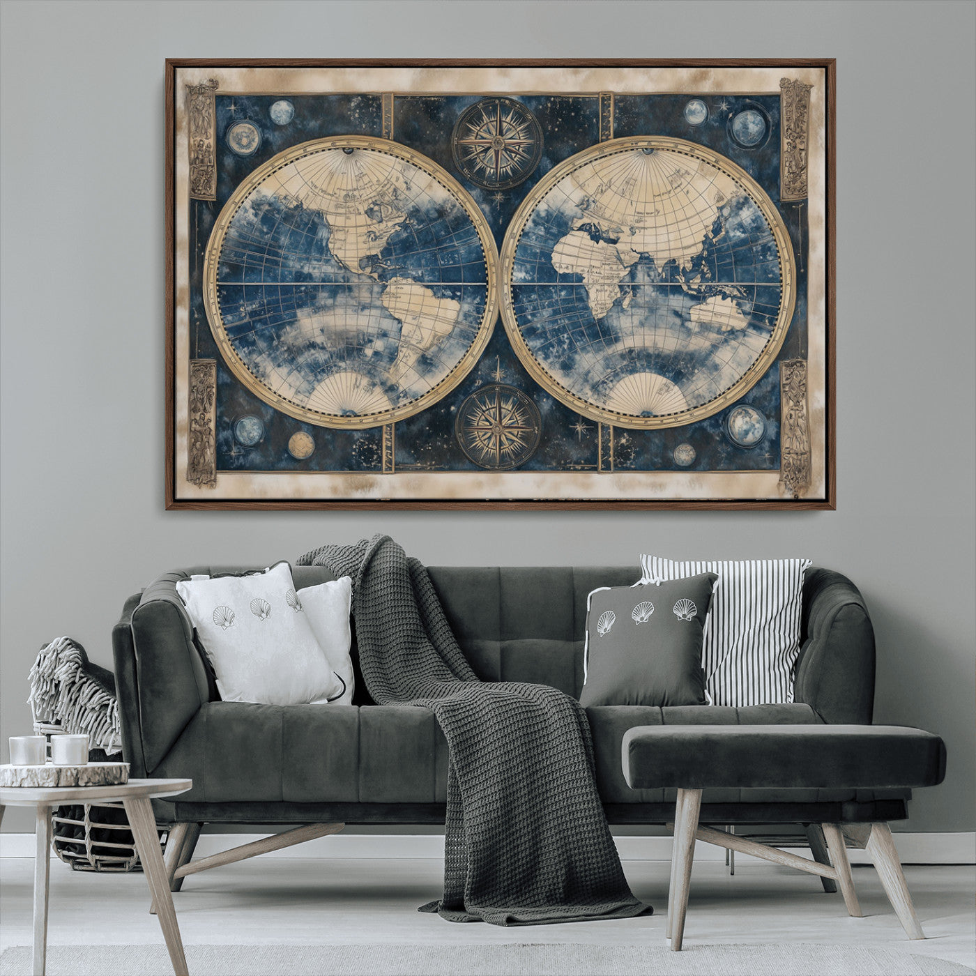 MGV-FC-36X24 - World Map Canvas Print