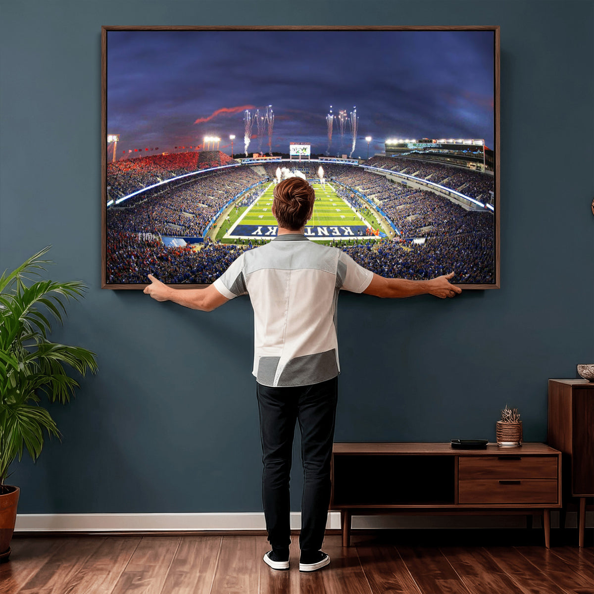 26008-MGV-CV-36X24 - Kroger Field Canvas Wall Art, Kentucky Stadium Wall Art