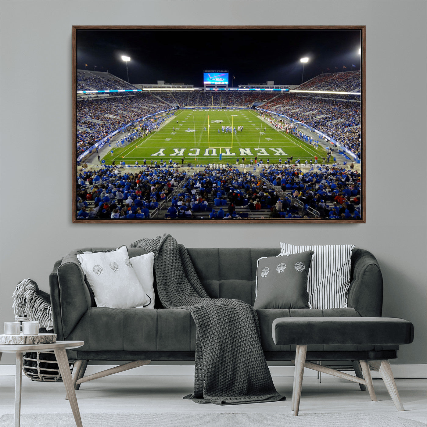 MGV-FC-36X24 - Kroger Field Canvas Wall Art - Kentucky Stadium Wall Art Print - Sunset Football Stadium Wall Decor