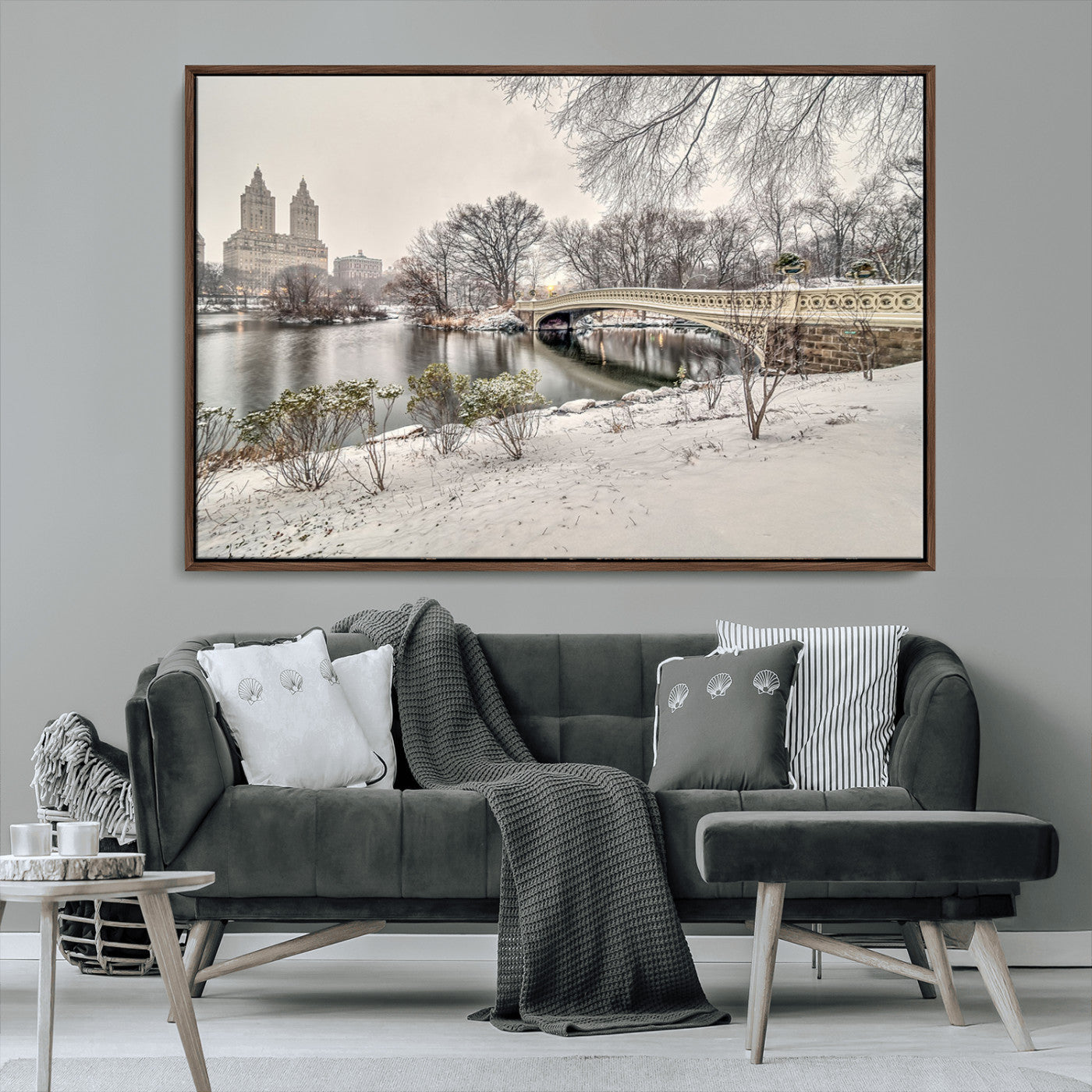MGV-FC-36X24 - The Bow Bridge in Central Park Canvas, The Bow Bridge Canvas Print
