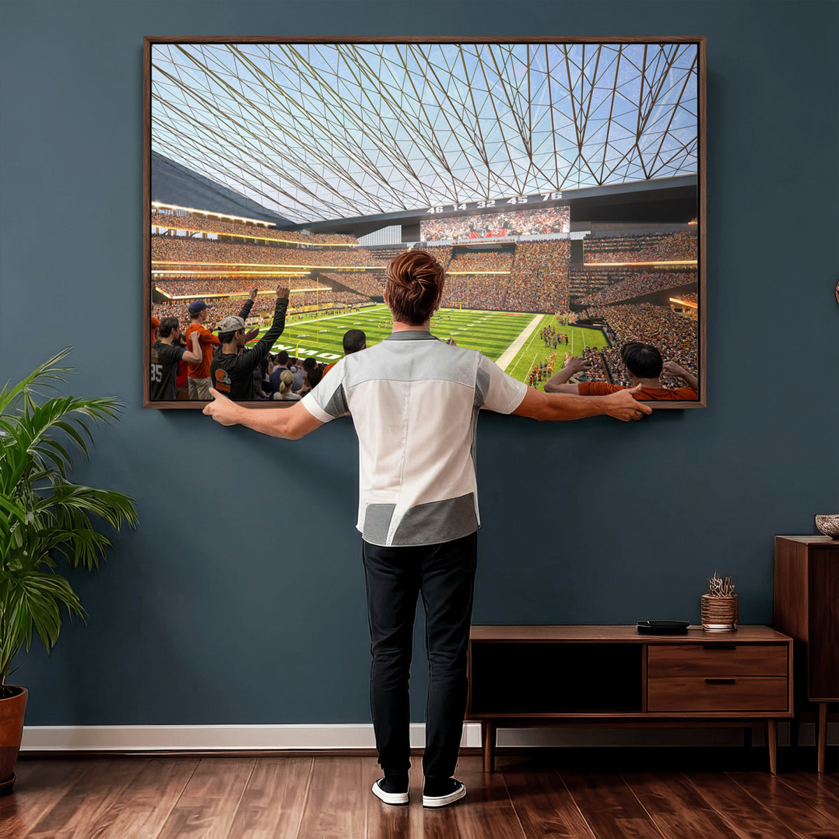 81960112-MGV-CV-36X24 - Cleveland Browns Stadium Wall Art Canvas Print