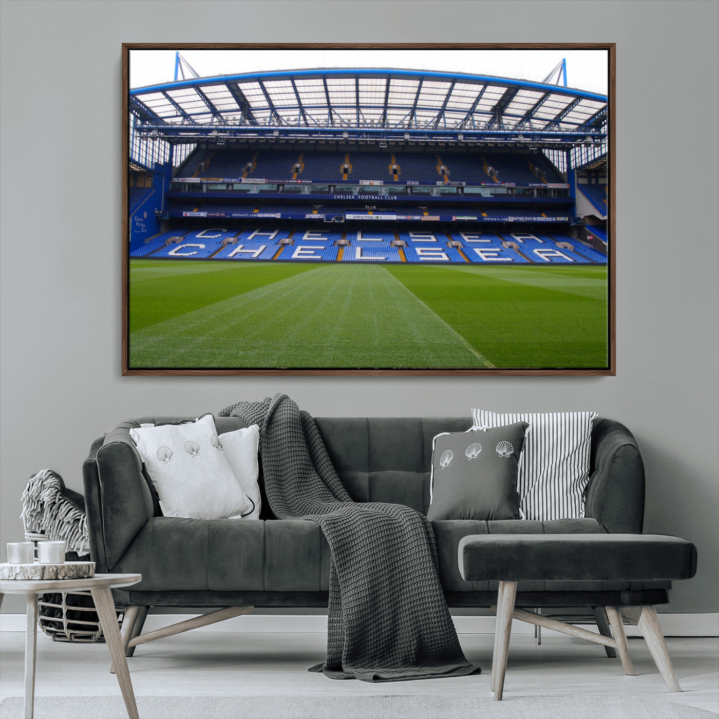 MGV-FC-36X24 - Stamford Bridge Chelsea Football Stadium Canvas Wall Art Print – Immersive Stadium Experience for