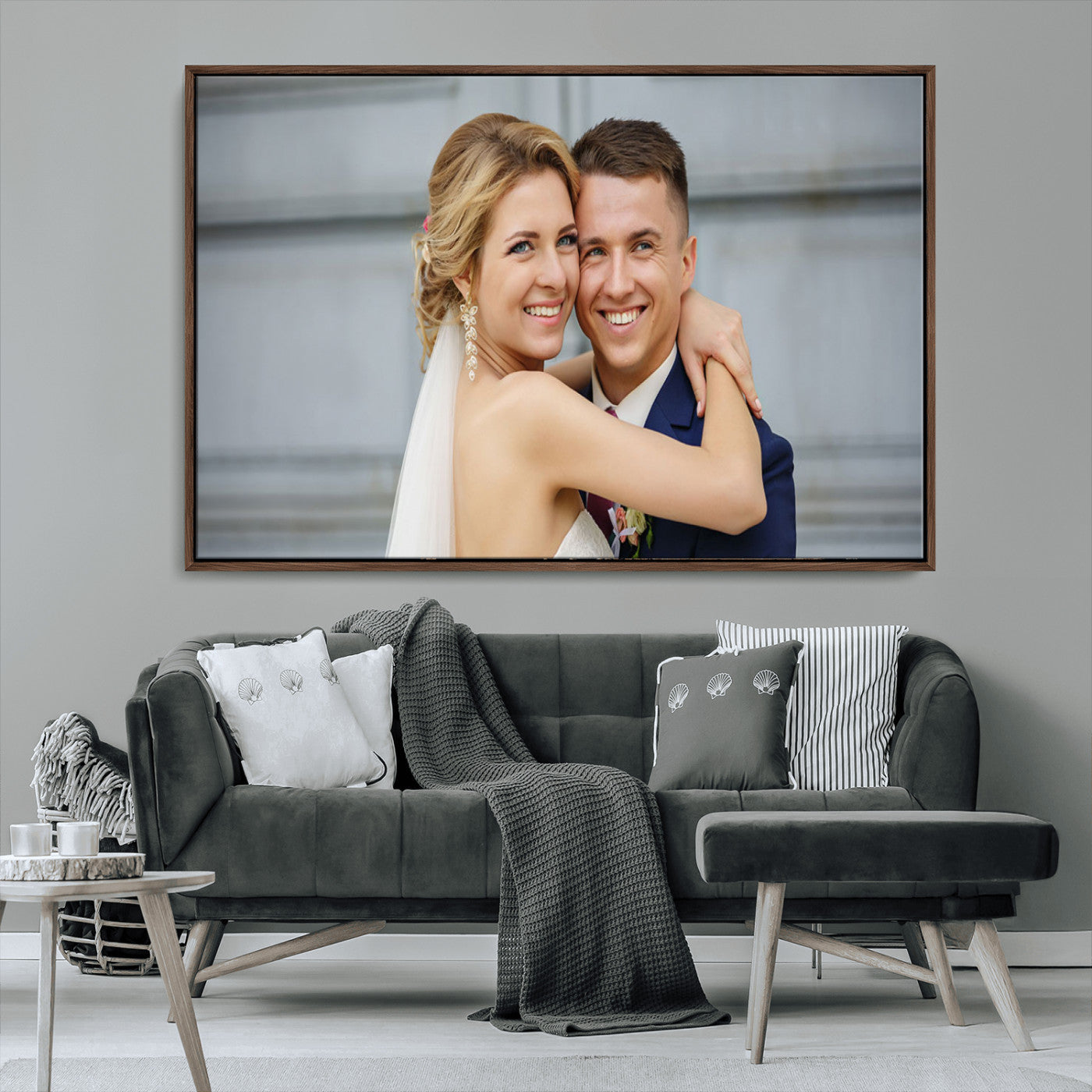 MGV-FC-36X24 - Create Your Own Photo Framed Canvas Print - Custom Personalized Wall Art Print for Gift