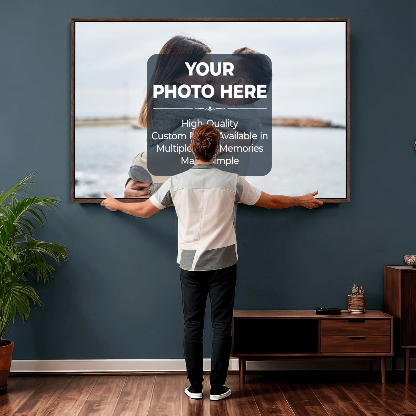 29940442-MGV-CV-36X24 - Custom Photo Canvas Print, Personalized Picture Wall Art, Your Image on Canvas, Family Portrait Gift