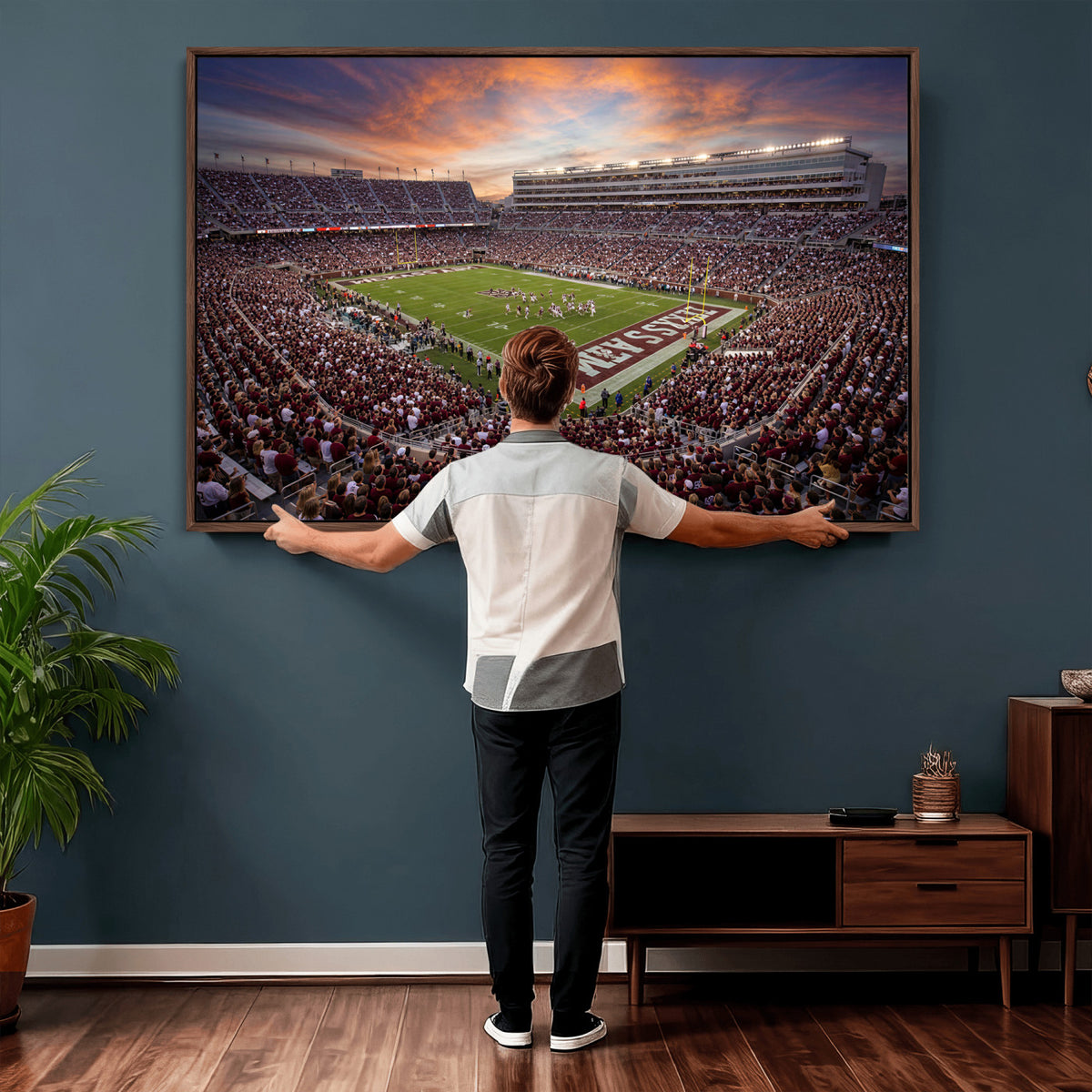 66624578-MGV-CV-36X24 - Stadium Wall Art Canvas Print