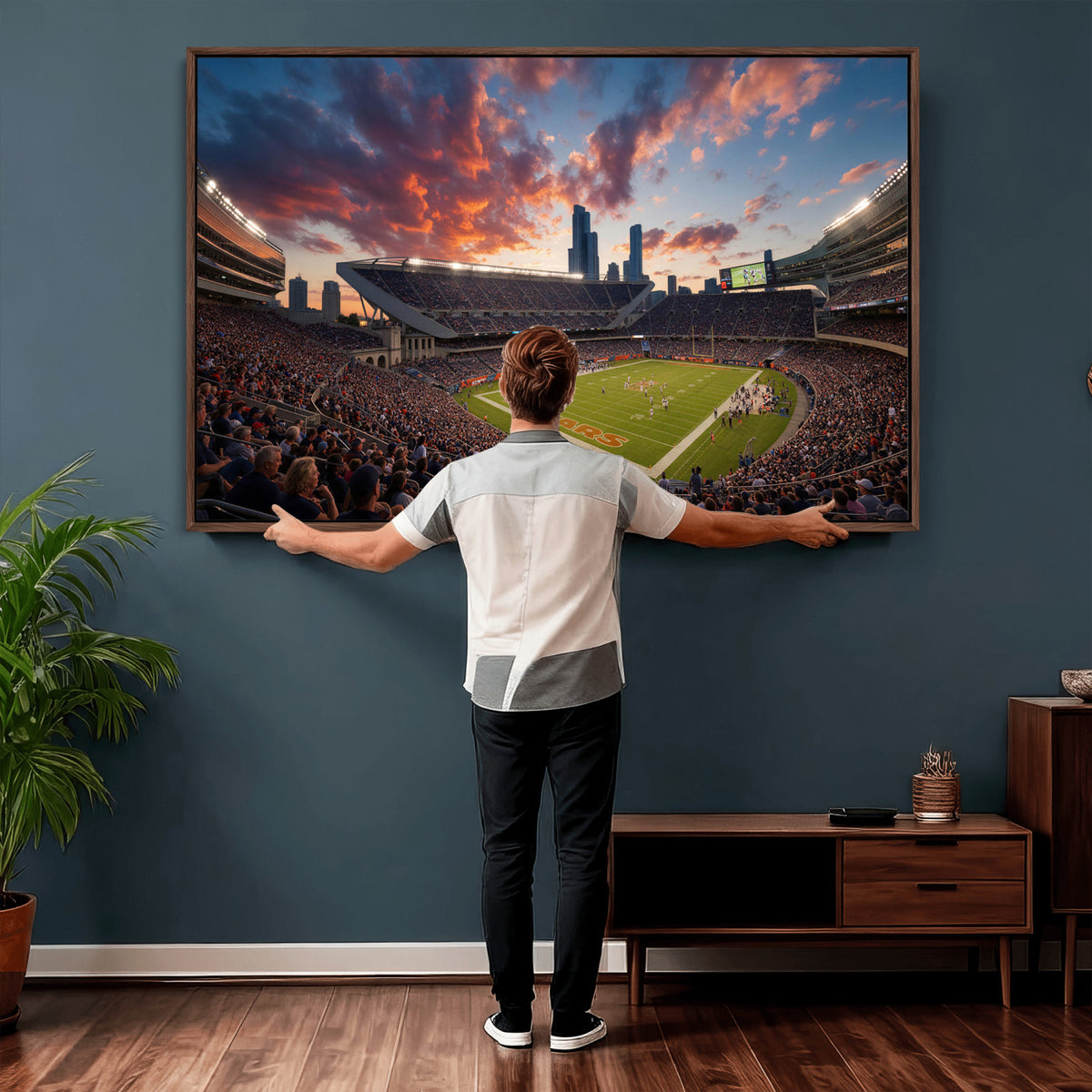 21104528-MGV-CV-36X24 - Stadium Wall Art Canvas Print