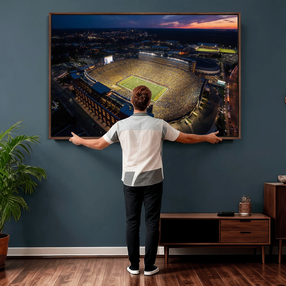 61127284-MGV-CV-36X24 - Stadium Wall Art Canvas Print