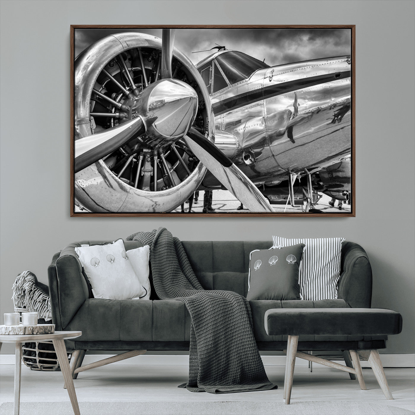 MGV-FC-36X24 - Vintage Antique Airplane Wall Art Canvas Print