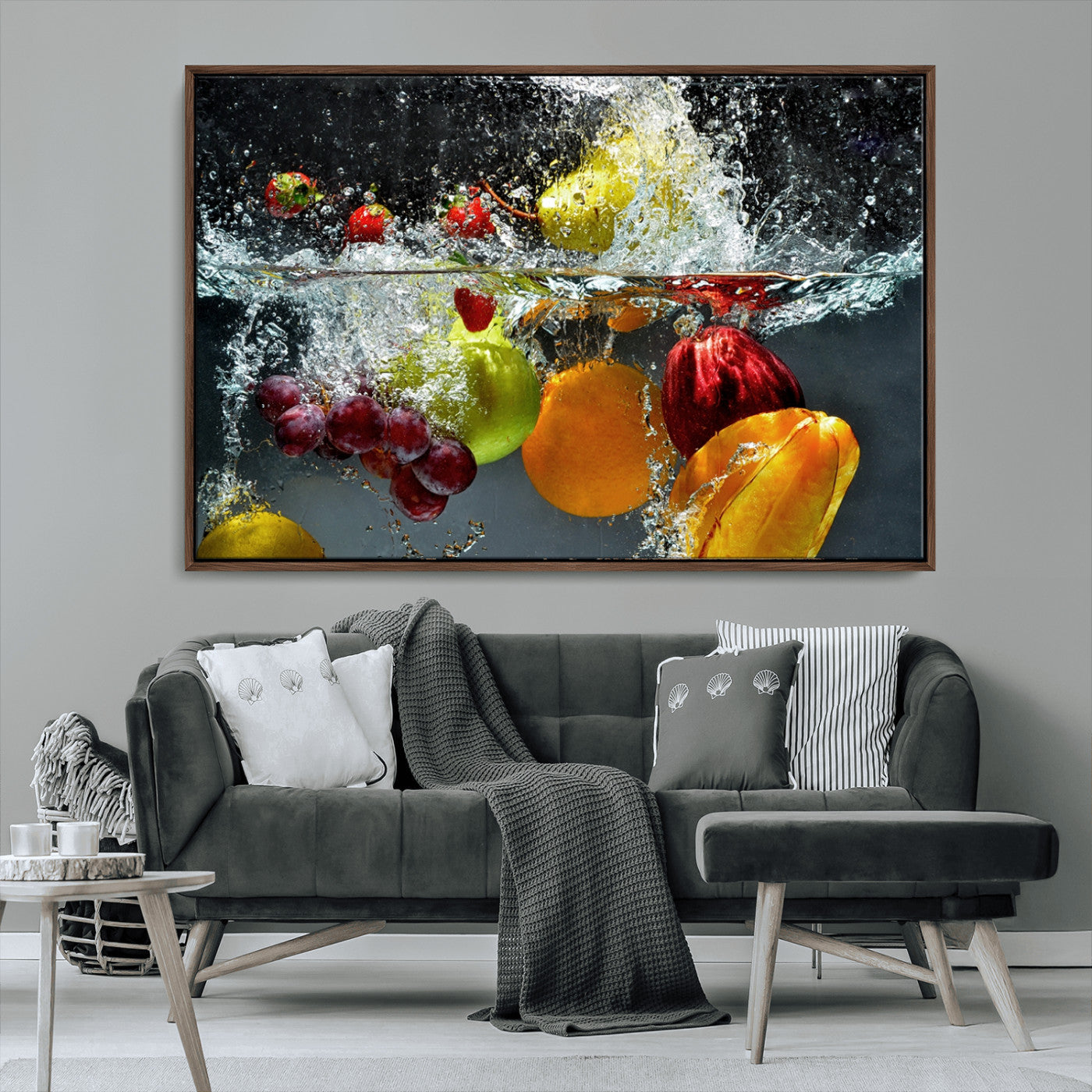MGV-FC-36X24 - Kithen Vegetables World Wall Art Canvas Print