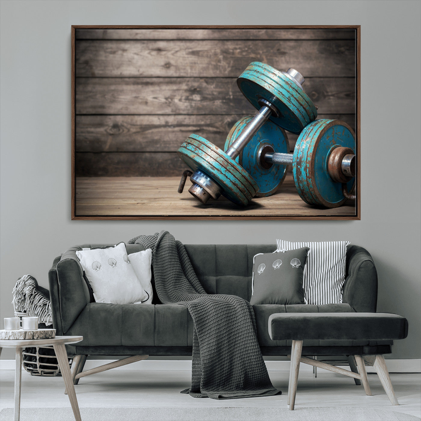 MGV-FC-36X24 - Dambell and Sport Wall Art Canvas Print