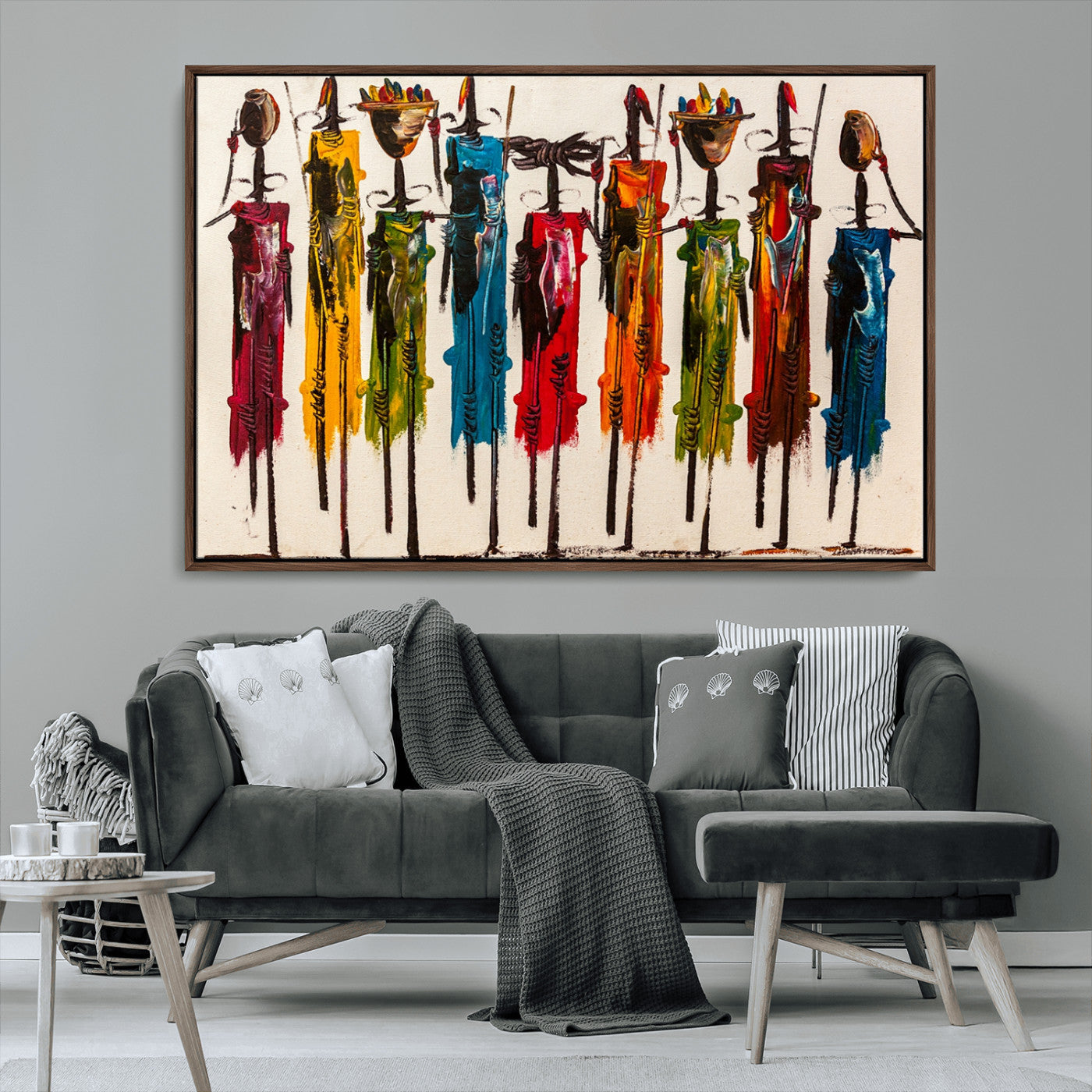 MGV-FC-36X24 - Abstract African Women Wall Art Canvas Print