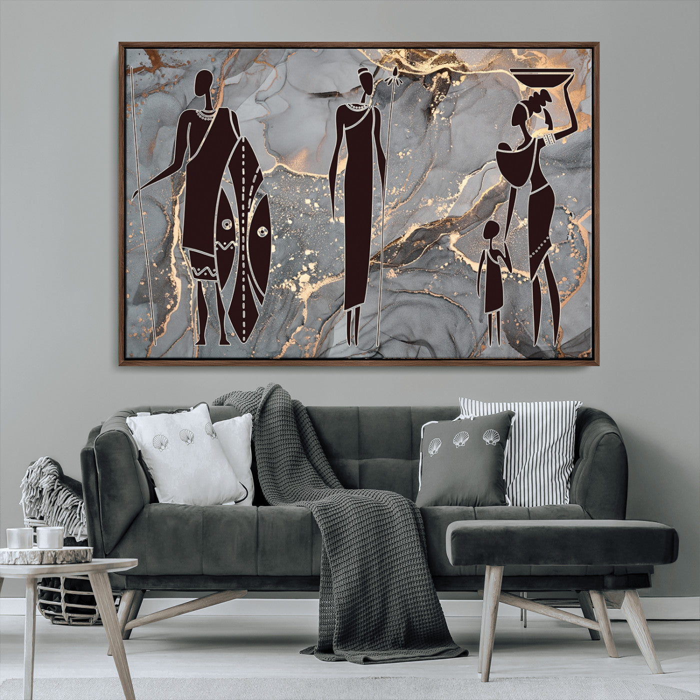 MGV-FC-36X24 - African American Wall Art African Women Painting Canvas Print