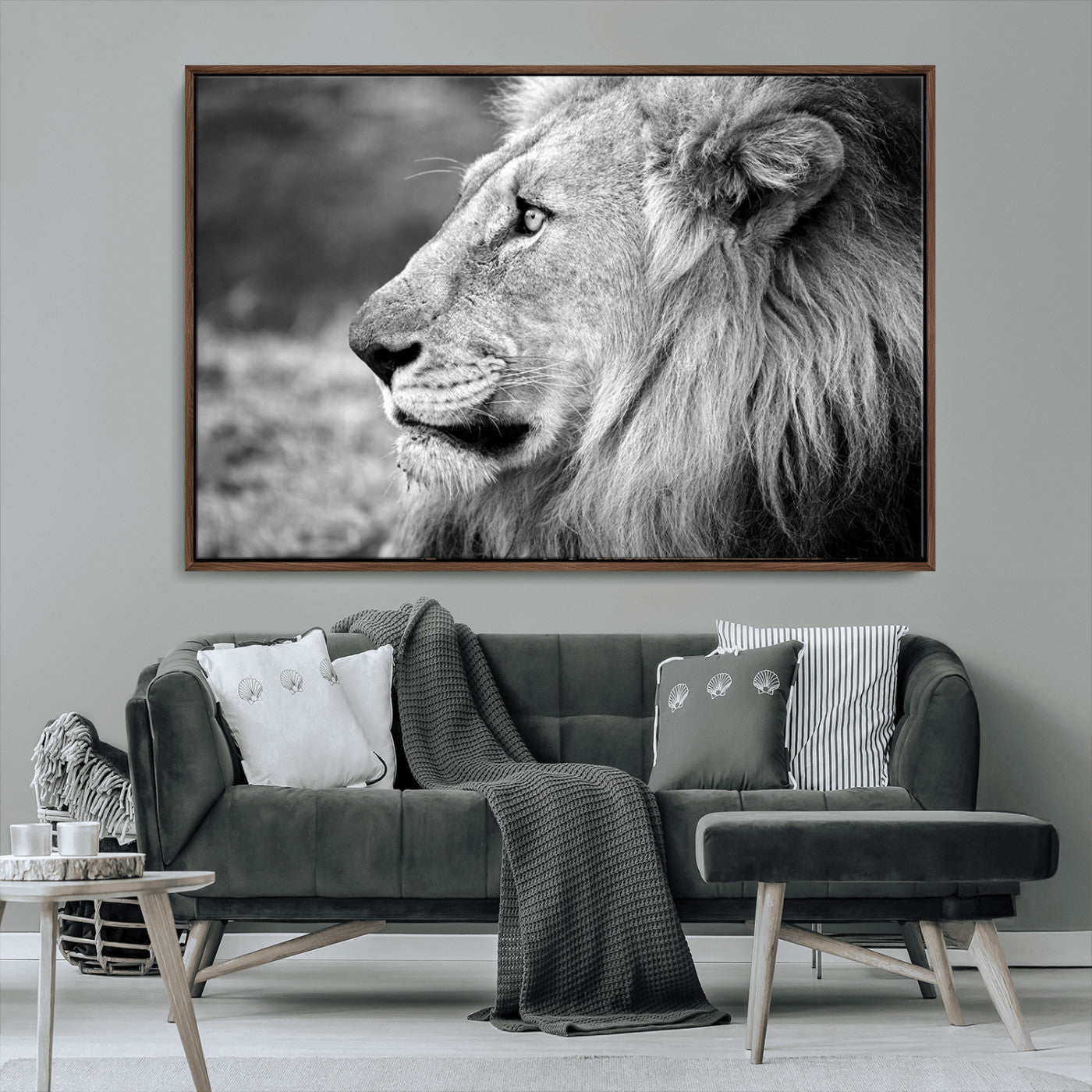 MGV-FC-36X24 - African Lion Wall Art Canvas Print