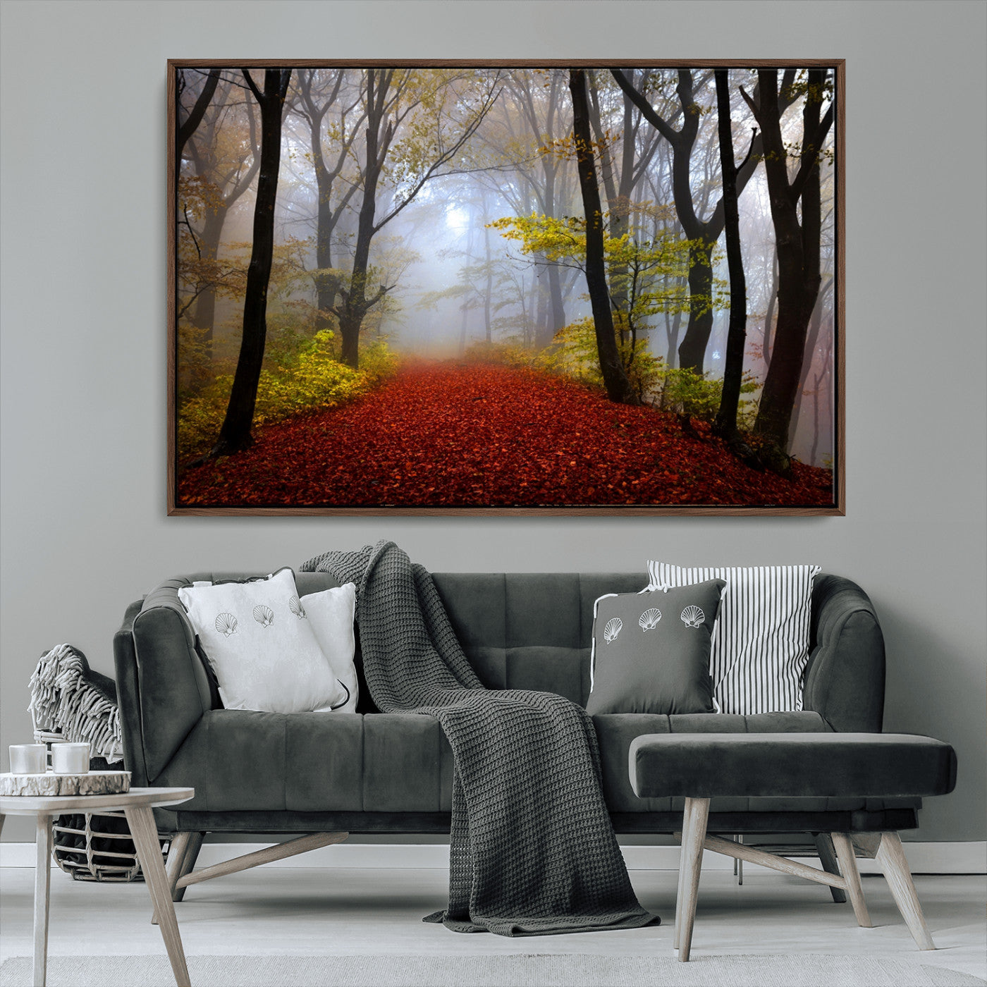 MGV-FC-36X24 - Foggy Forest Wall Art Landscape Canvas Print