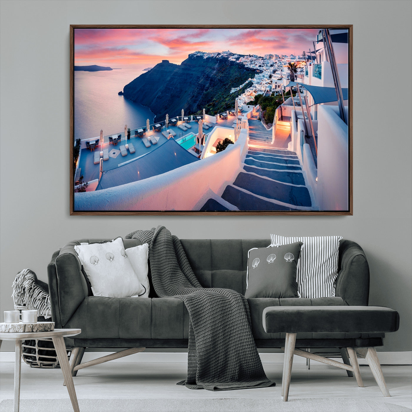 MGV-FC-36X24 - Santorini Island Wall Art Canvas Print