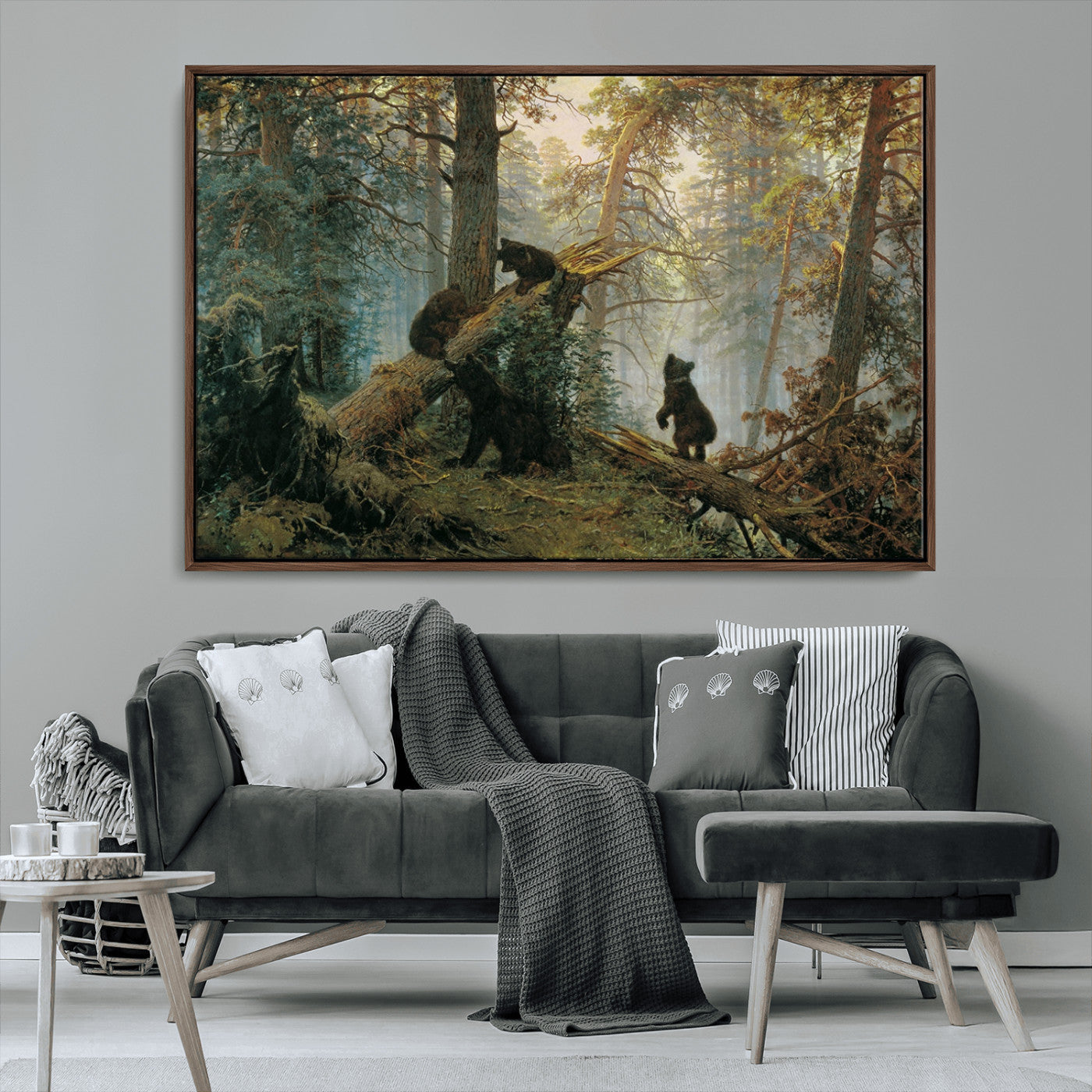 MGV-FC-36X24 - Grizzly Bear Cubs Wall Art Canvas Print