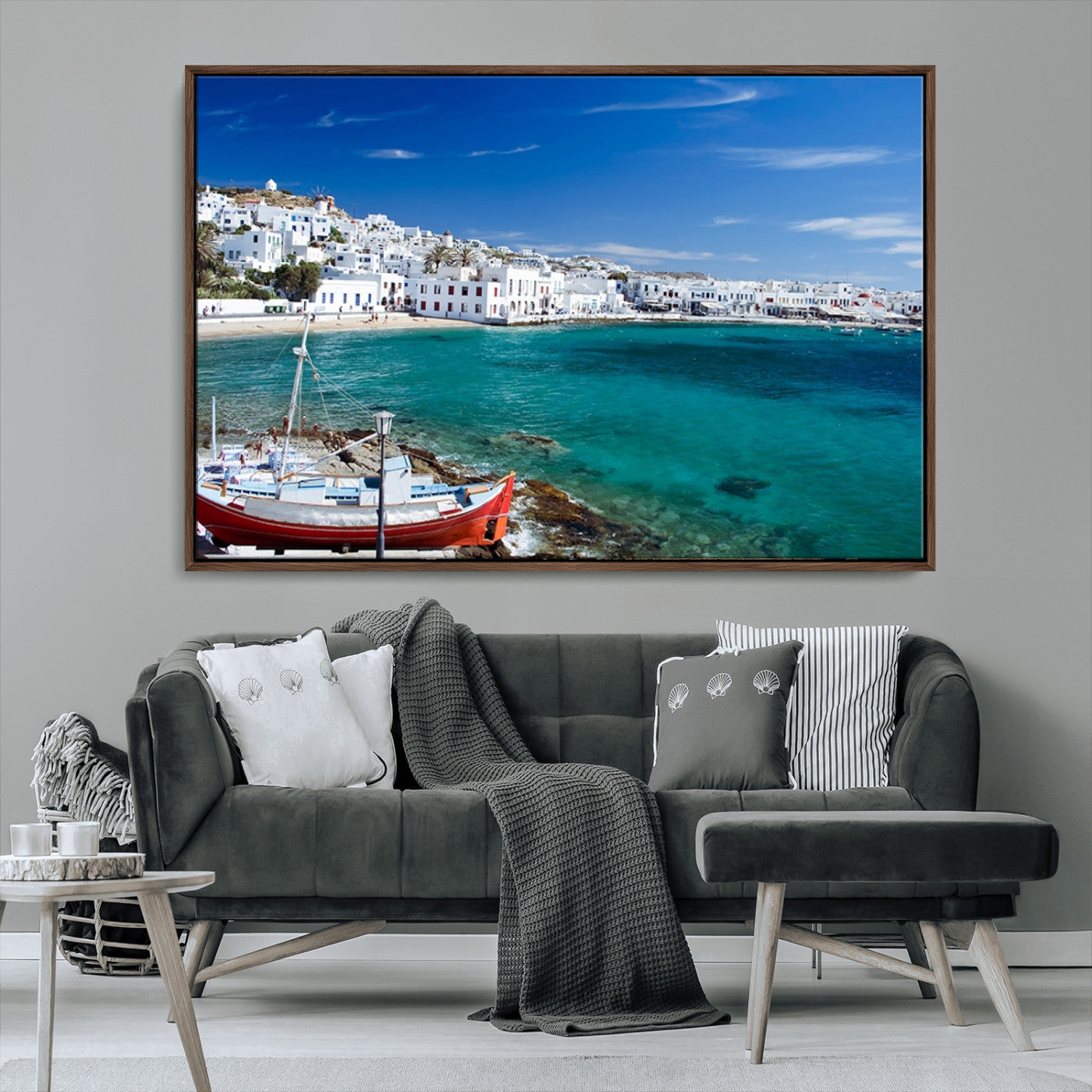 MGV-FC-36X24 - Santorini Wall Art Canvas Print