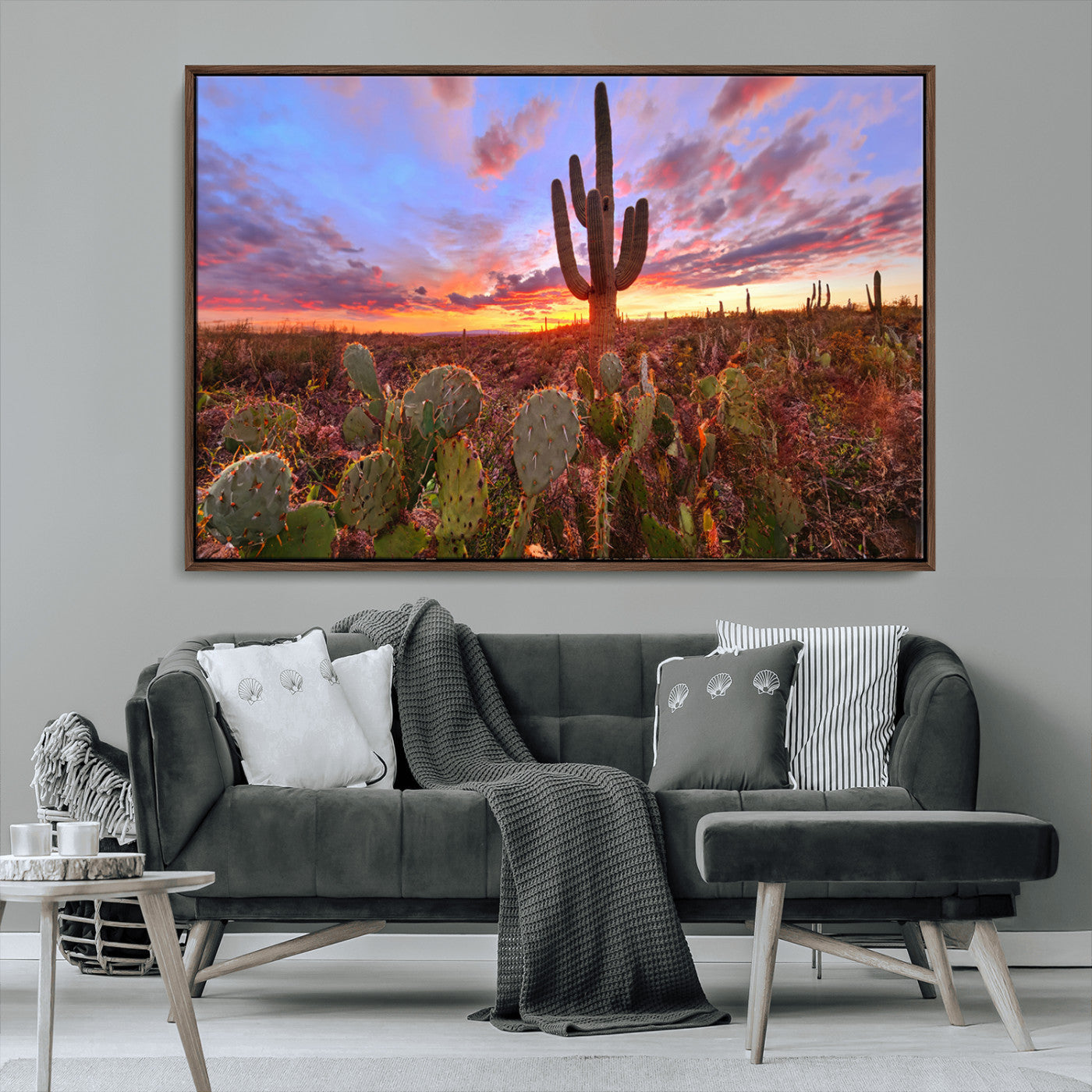 MGV-FC-36X24 - Arizona Desert Sunset Wall Art Canvas Print