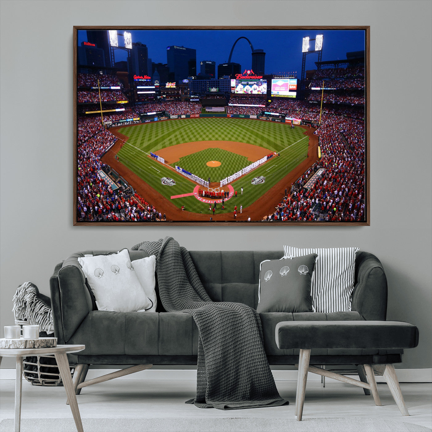 MGV-FC-36X24 - St. Louis Cardinals Baseball Team Print - Busch Stadium Wall Art Canvas Print