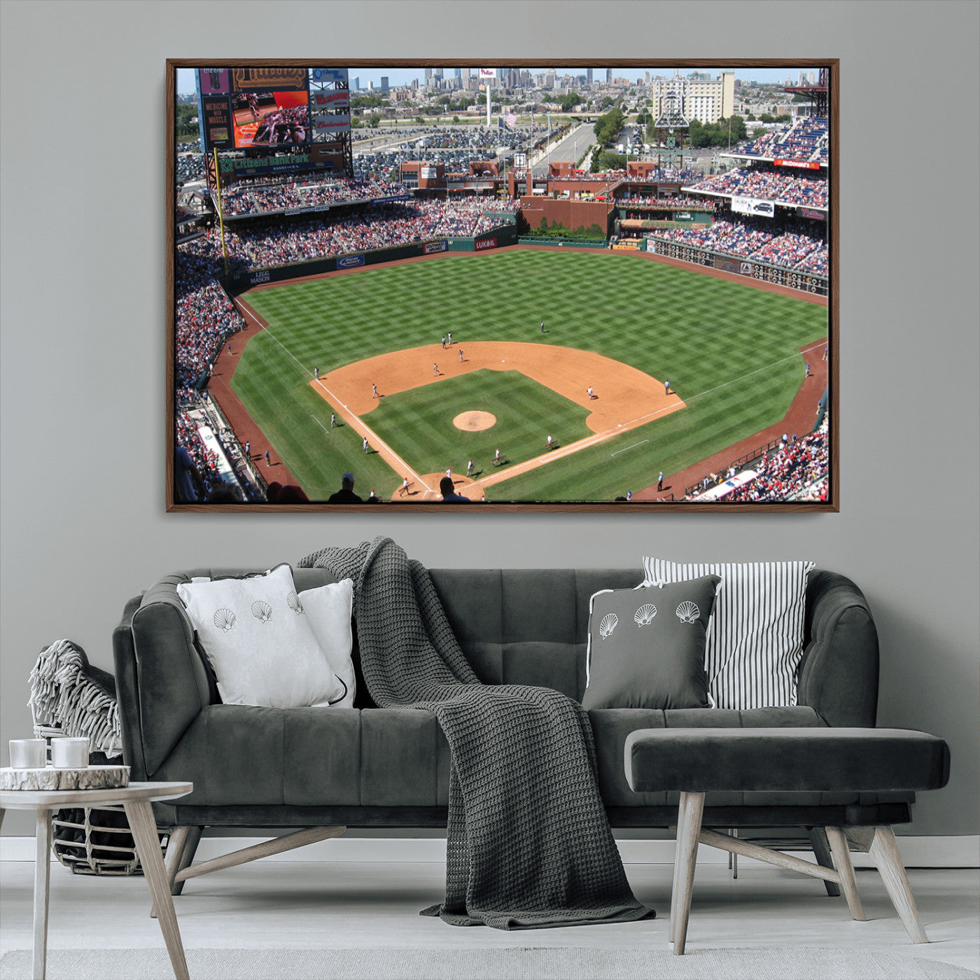 MGV-FC-36X24 - Philadelphia Phillies Baseball Team Print - Philadelphia Citizens Bank Park Stadium Wall Art Canvas