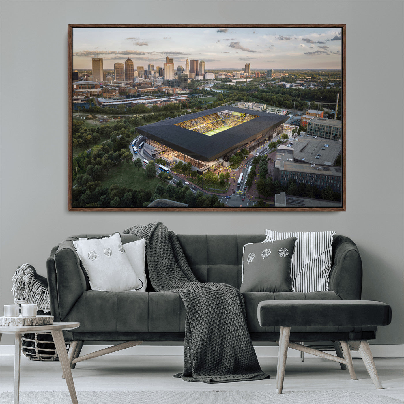 MGV-FC-36X24 - Columbus Crew Soccer Team Print - Columbus Crew Stadium Wall Art, Columbus Crew Soccer Wall Art