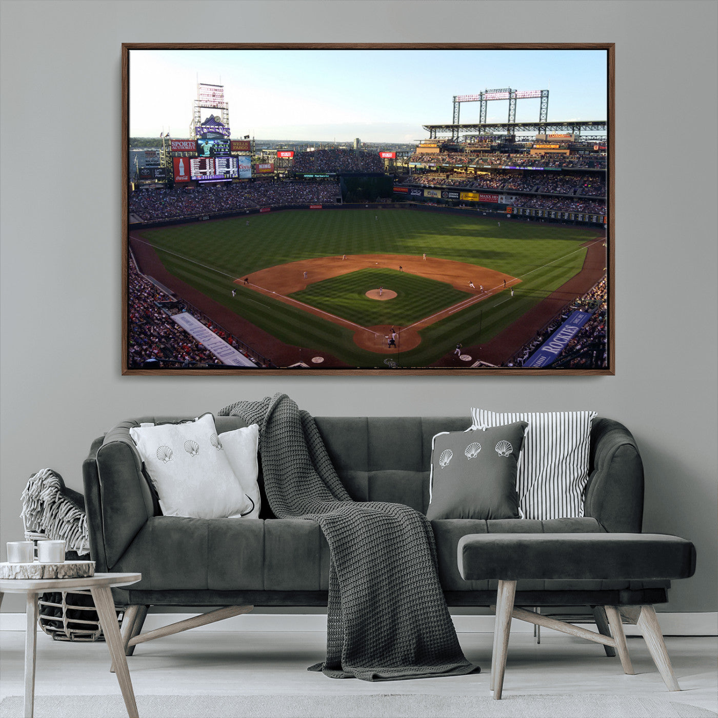 MGV-FC-36X24 - Colorado Rockies Coors Field Wall Art Canvas Print - MLB Baseball Stadium