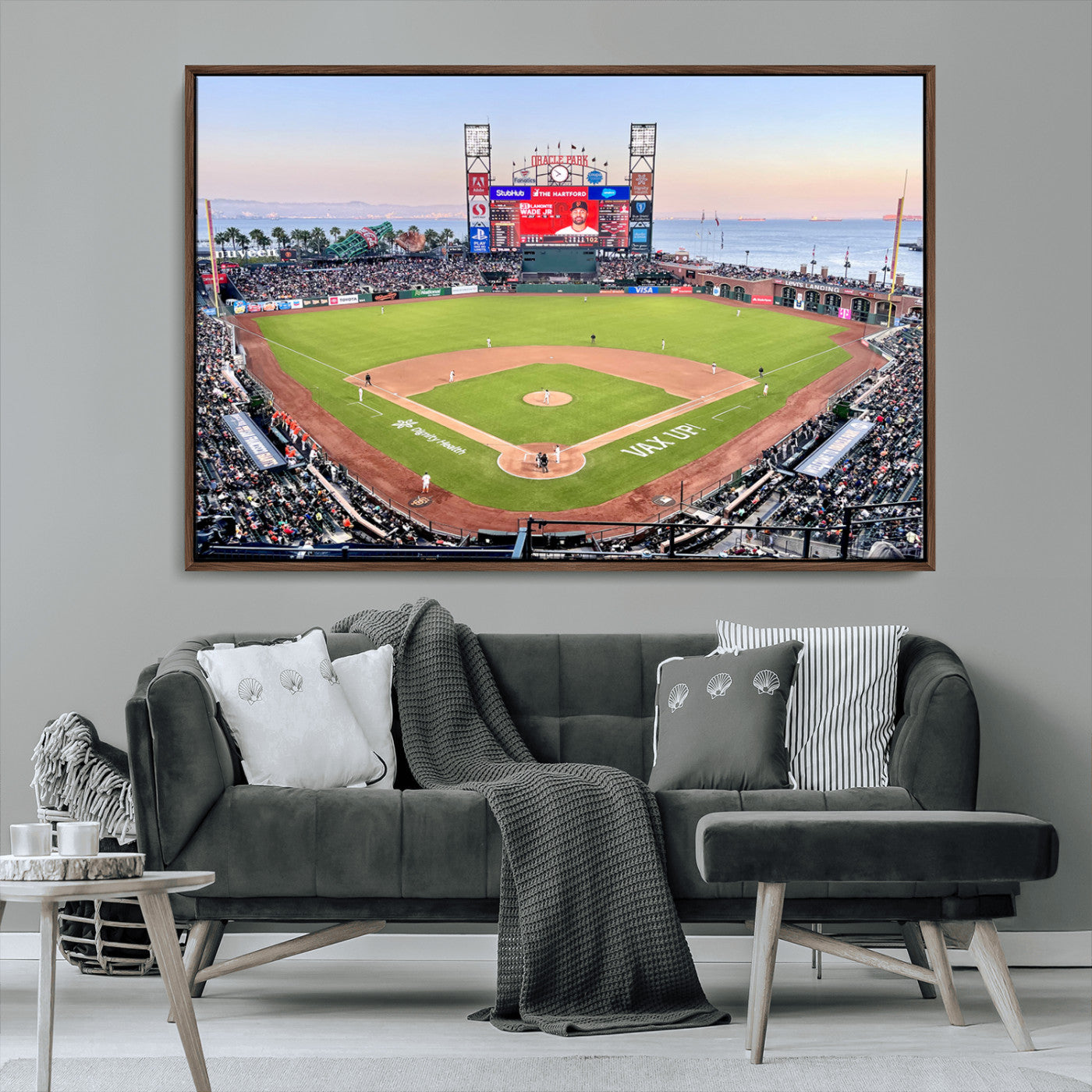 MGV-FC-36X24 - San Francisco Giants Baseball Team Print - Oracle Park Stadium Wall Art Canvas Print