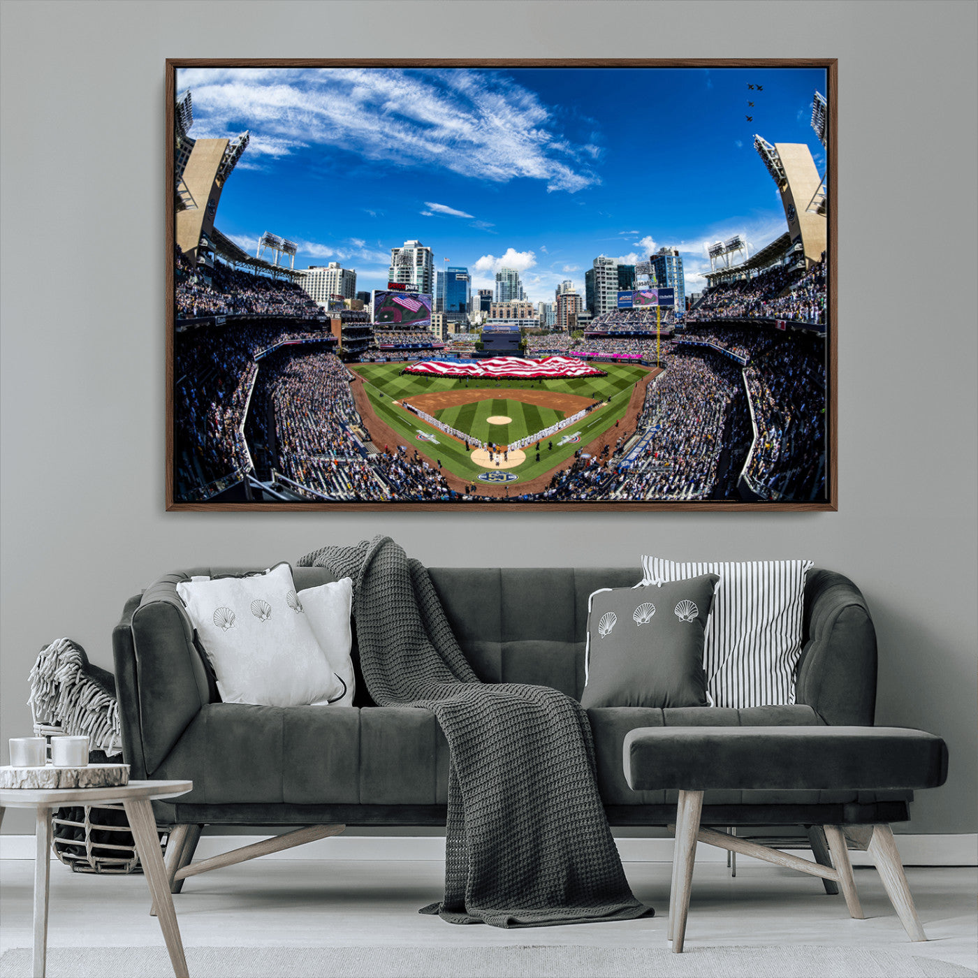 MGV-FC-36X24 - San Diego Padres Baseball Team Print - Petco Park Stadium Wall Art Canvas Print
